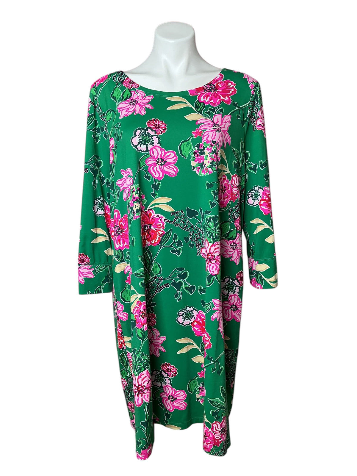 Lilly Pulitzer UPF 50+ Solia ChillyLilly Dress Multi Safari Sanctuary - Size XXL