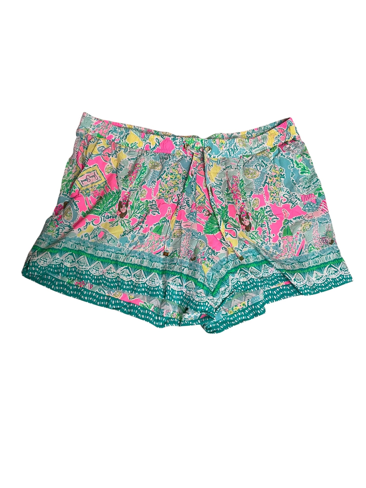 Lilly Pulitzer 5" Katia Mid-Rise Short In The Beginning - Size L