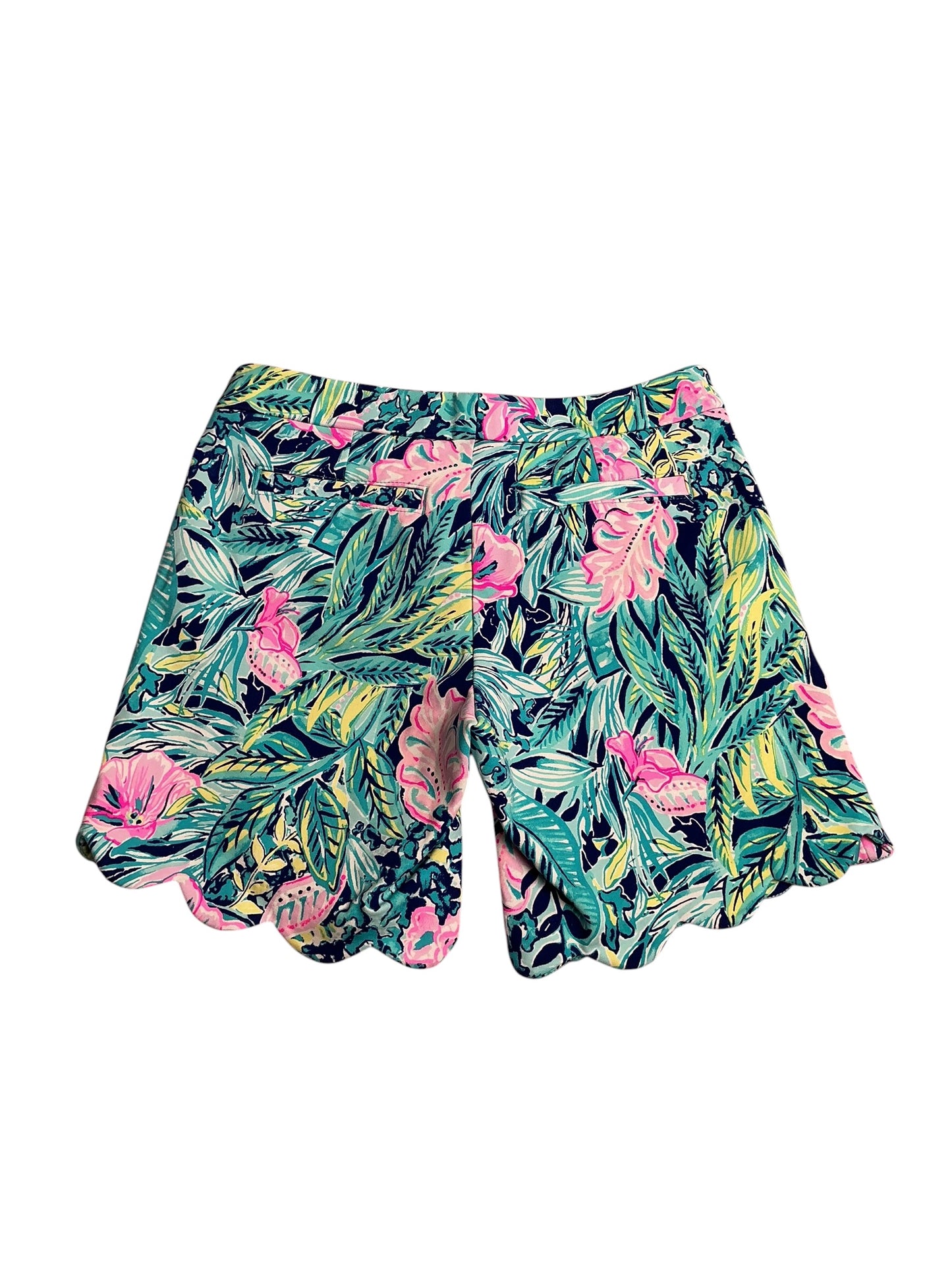 Lilly Pulitzer- Darci Knit Short Lapis Lazuli Beach Club Blooms Size 0