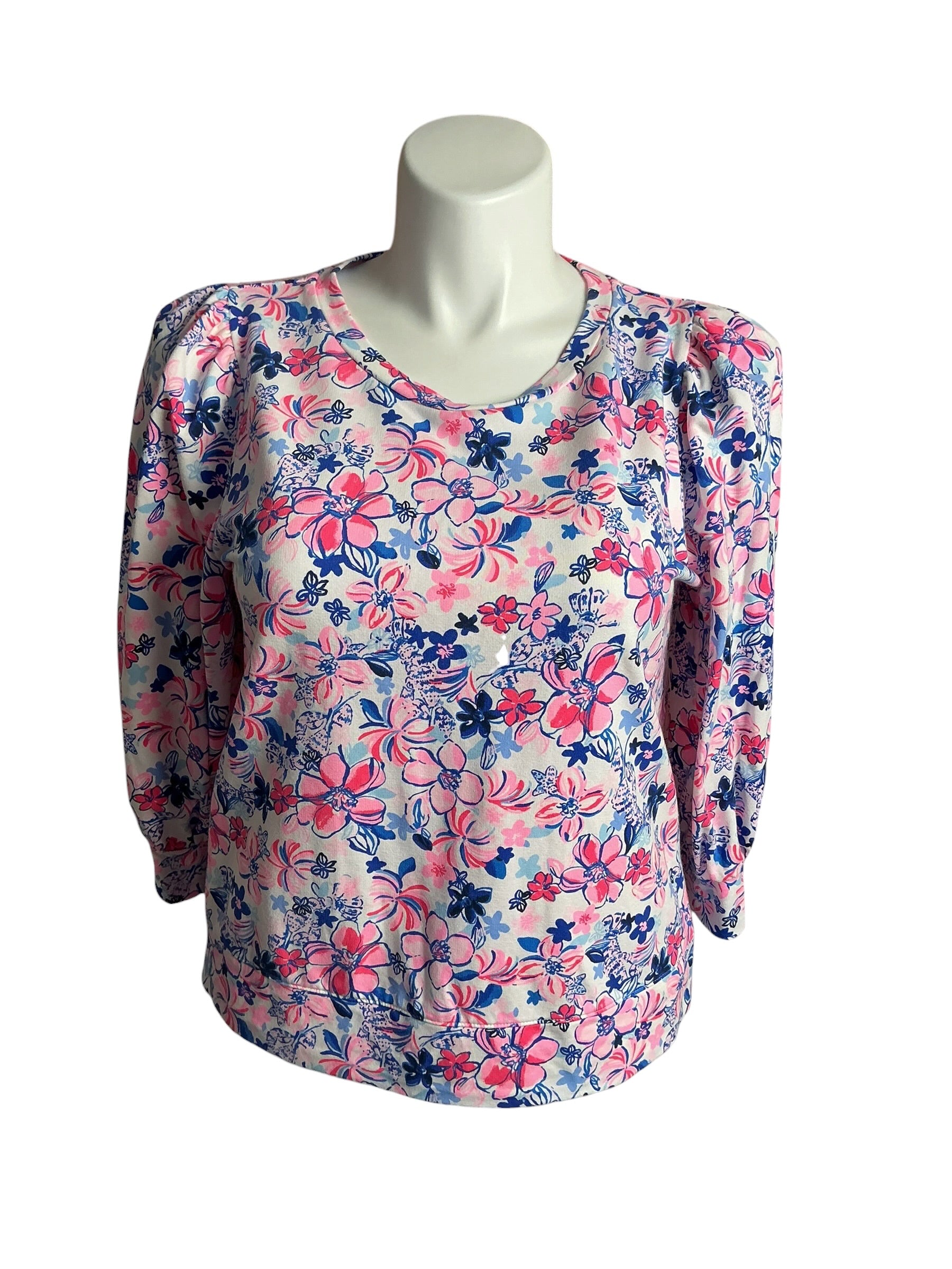Lilly Pulitzer Corden Sweatshirt Resort White Party Like A Lobstar - Size L