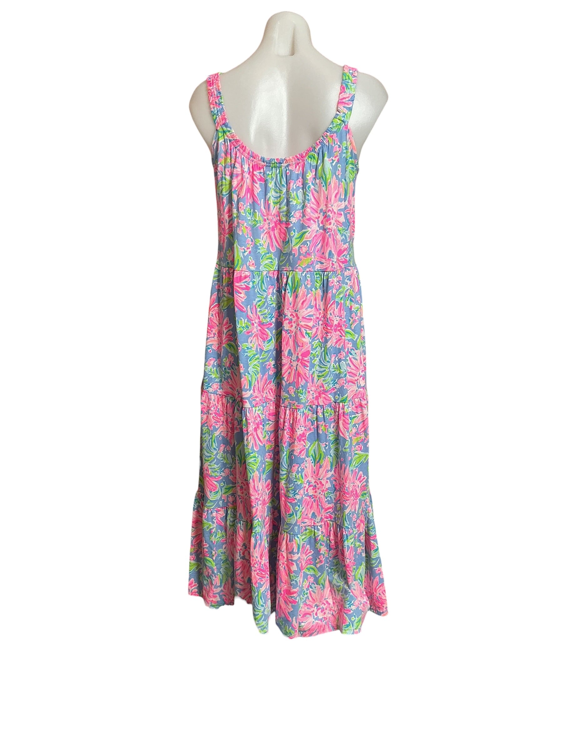 Lilly Pulitzer NWT Loro Midi Dress - Blue Peri Sunrise Bay - Size S