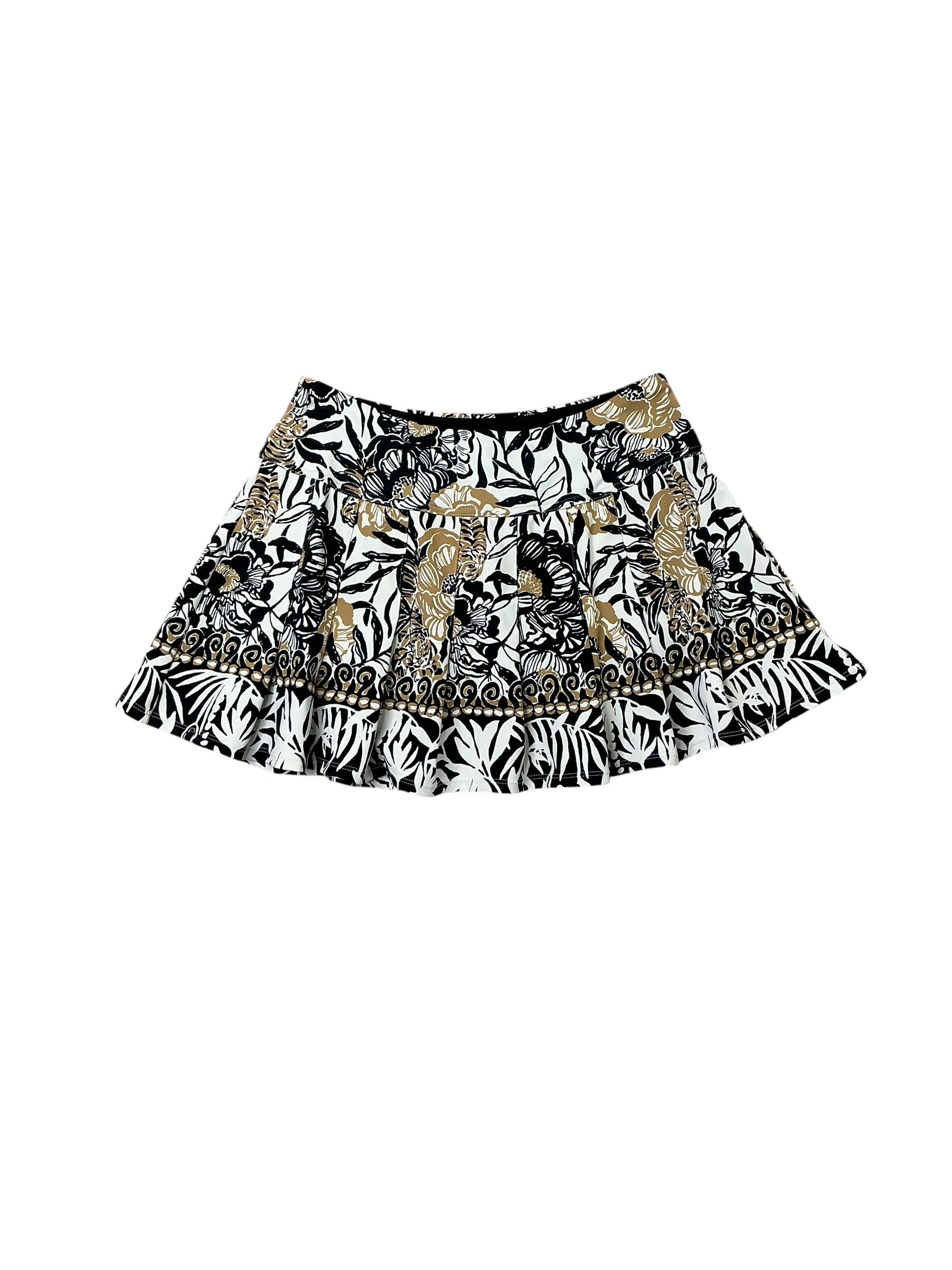 Lilly Pulitzer Ressi Skort UPF 50+ - Onyx Peony Party Engineered - Size S