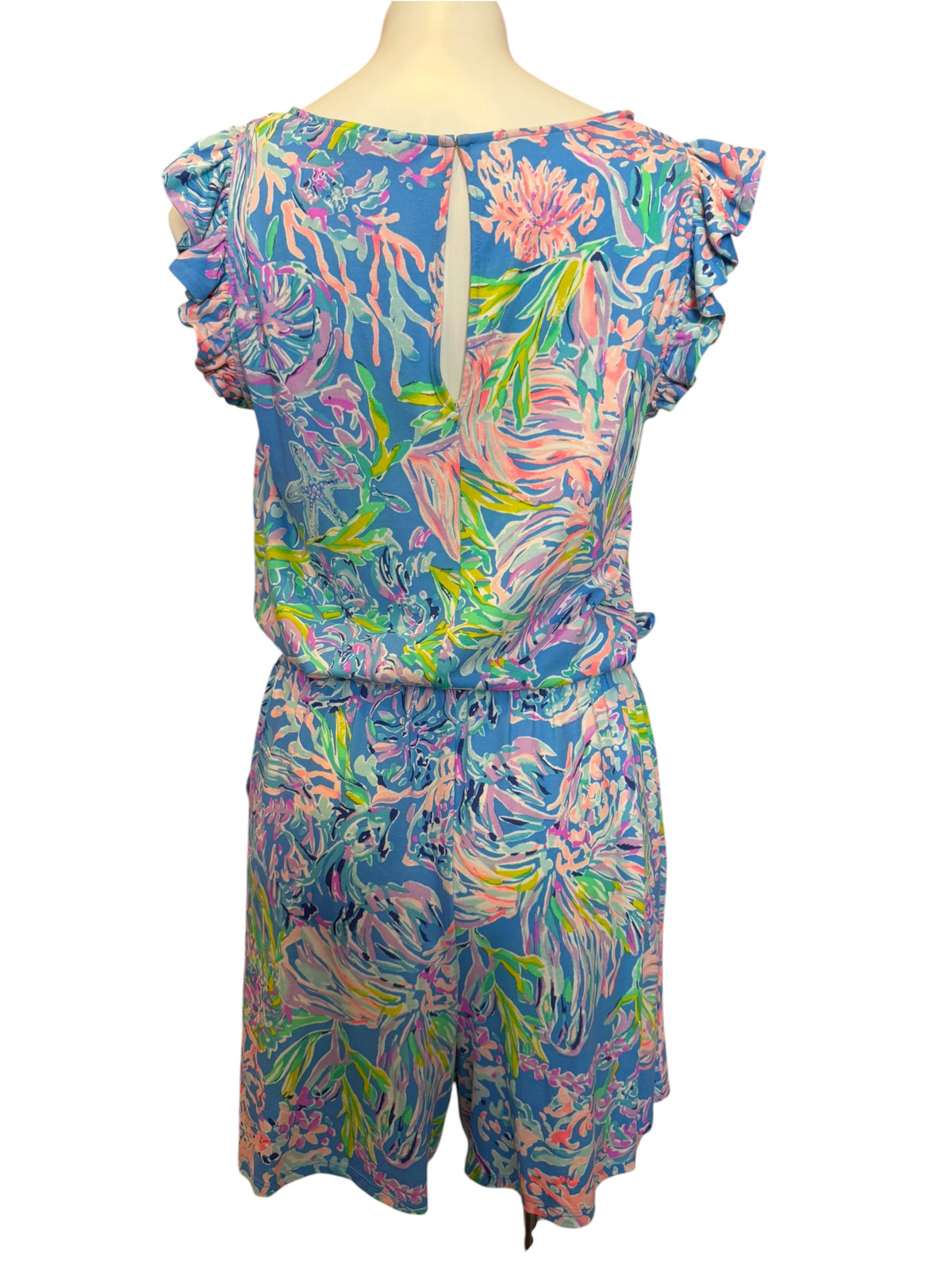 Lilly Pulitzer Patsi Romper Multi All Together Now - Size L