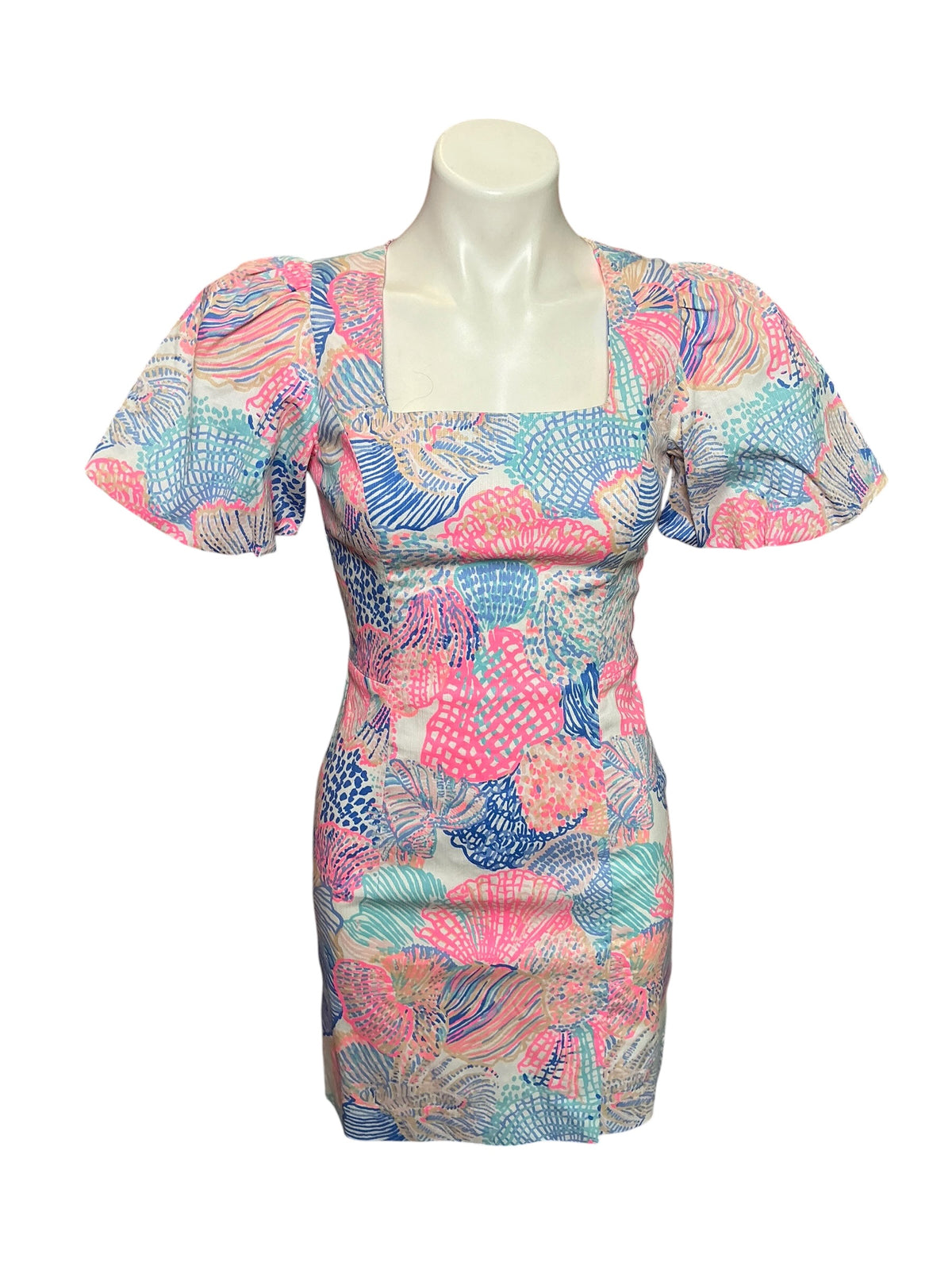Lilly Pulitzer NWT Kalinara Sleeved Romper Multi Roar Of The Seas - Size 00