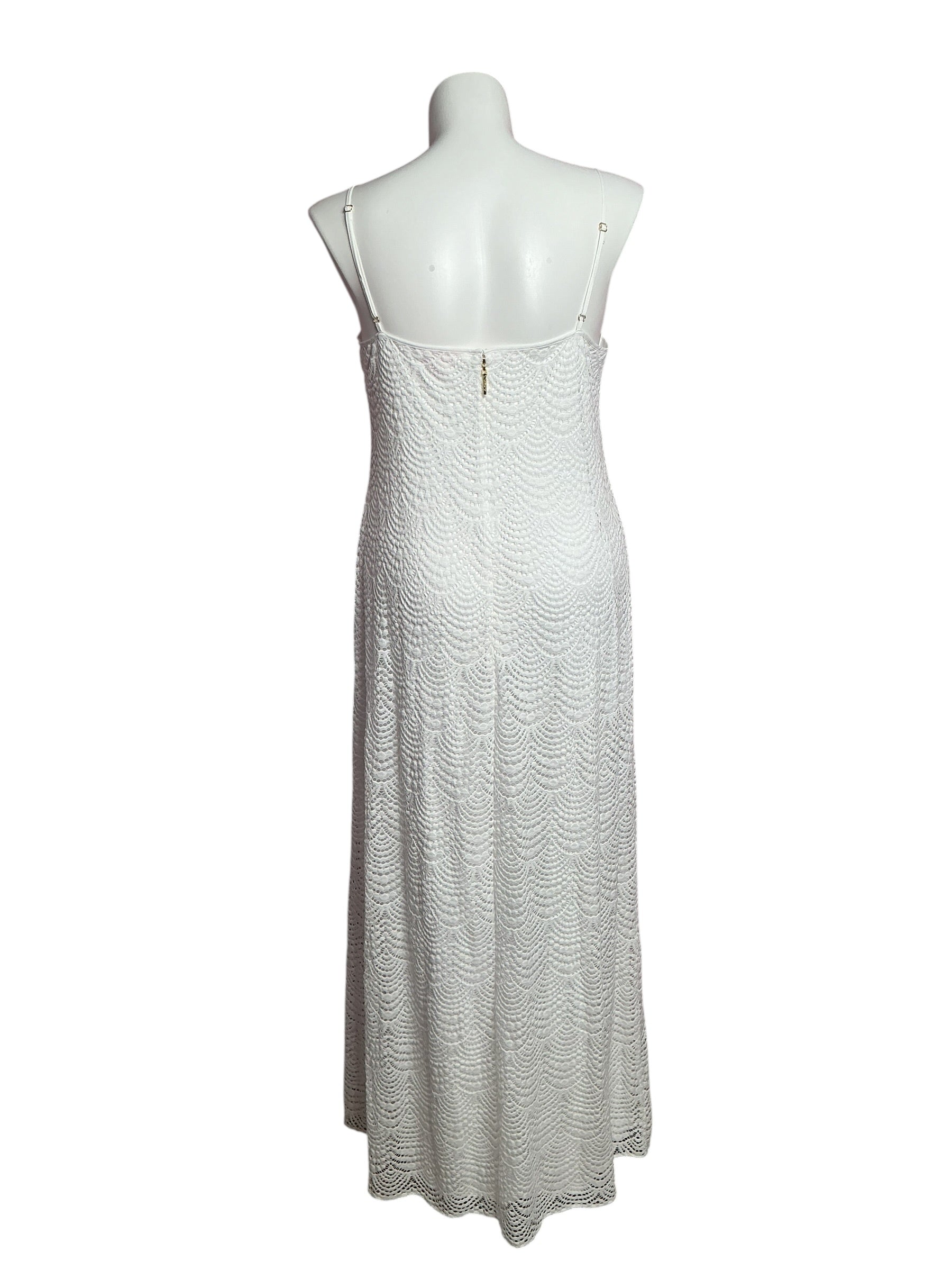 Lilly Pulitzer- Avalon Maxi Dress Resort White Beach Bungalow Lace Size XL