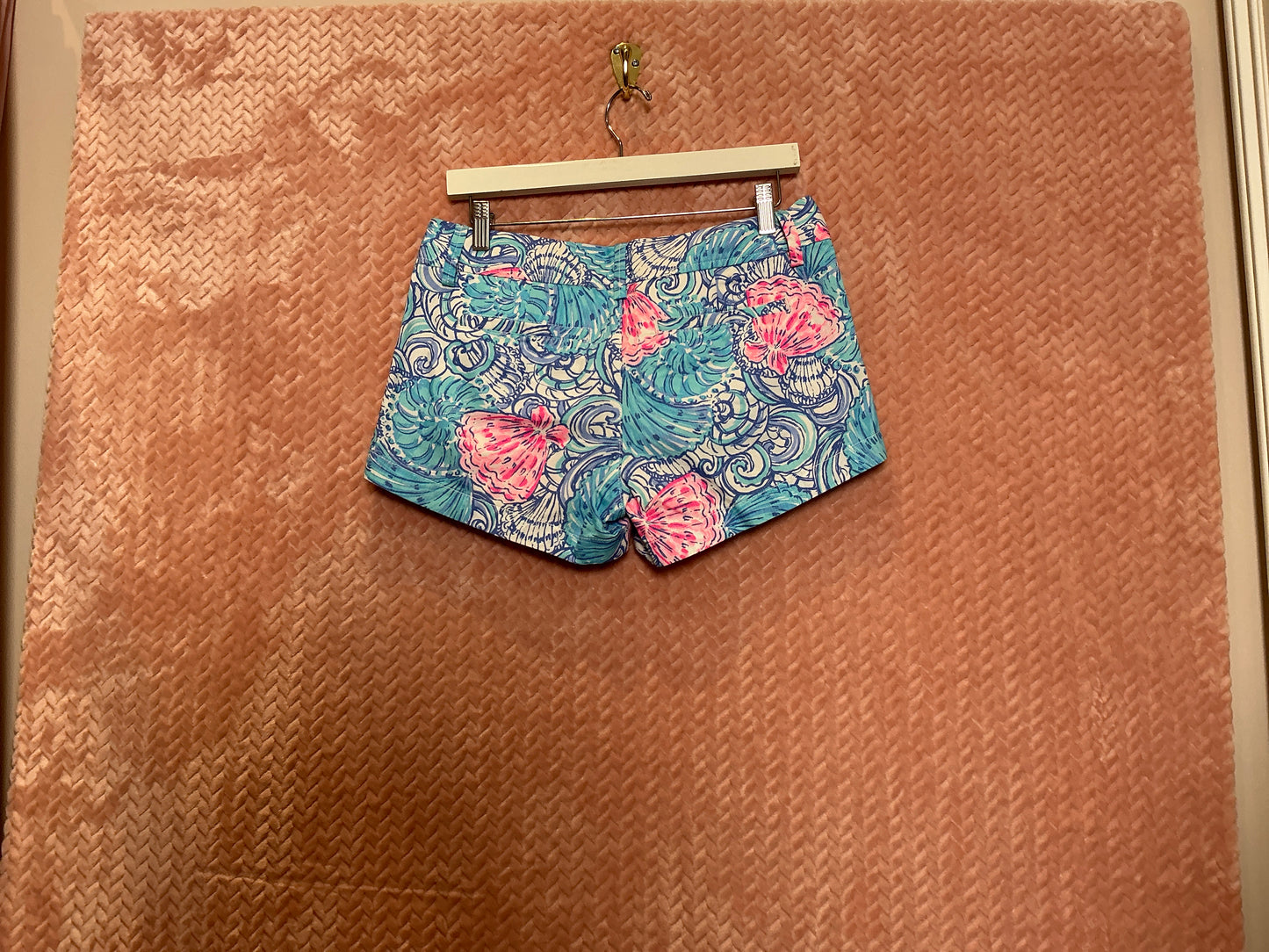 Lilly Pulitzer NWT Walsh Short Blue Haven Raising Shell - Size 2