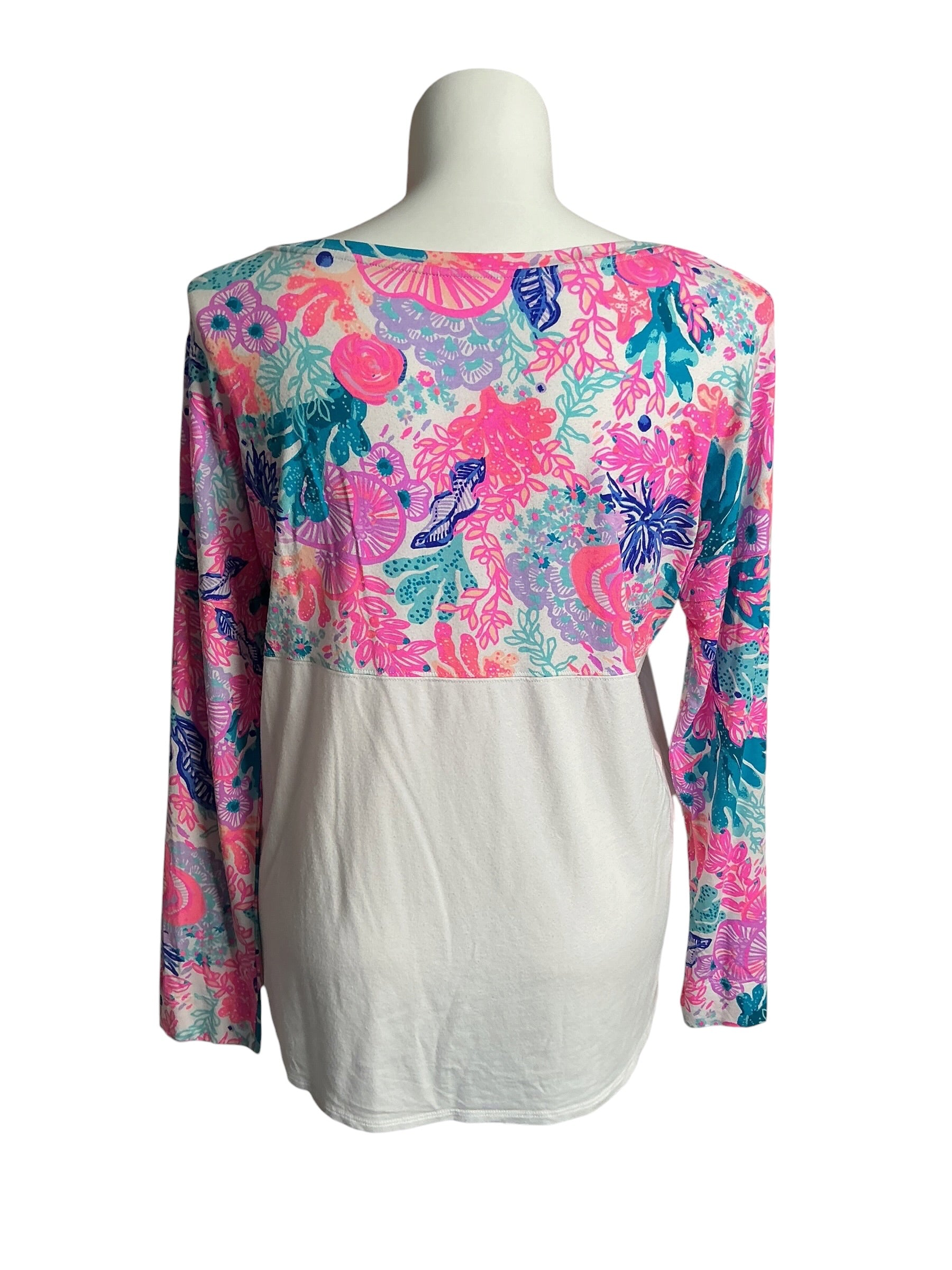 Lilly Pulitzer Finn Top Seaside Carnivale - Size XL
