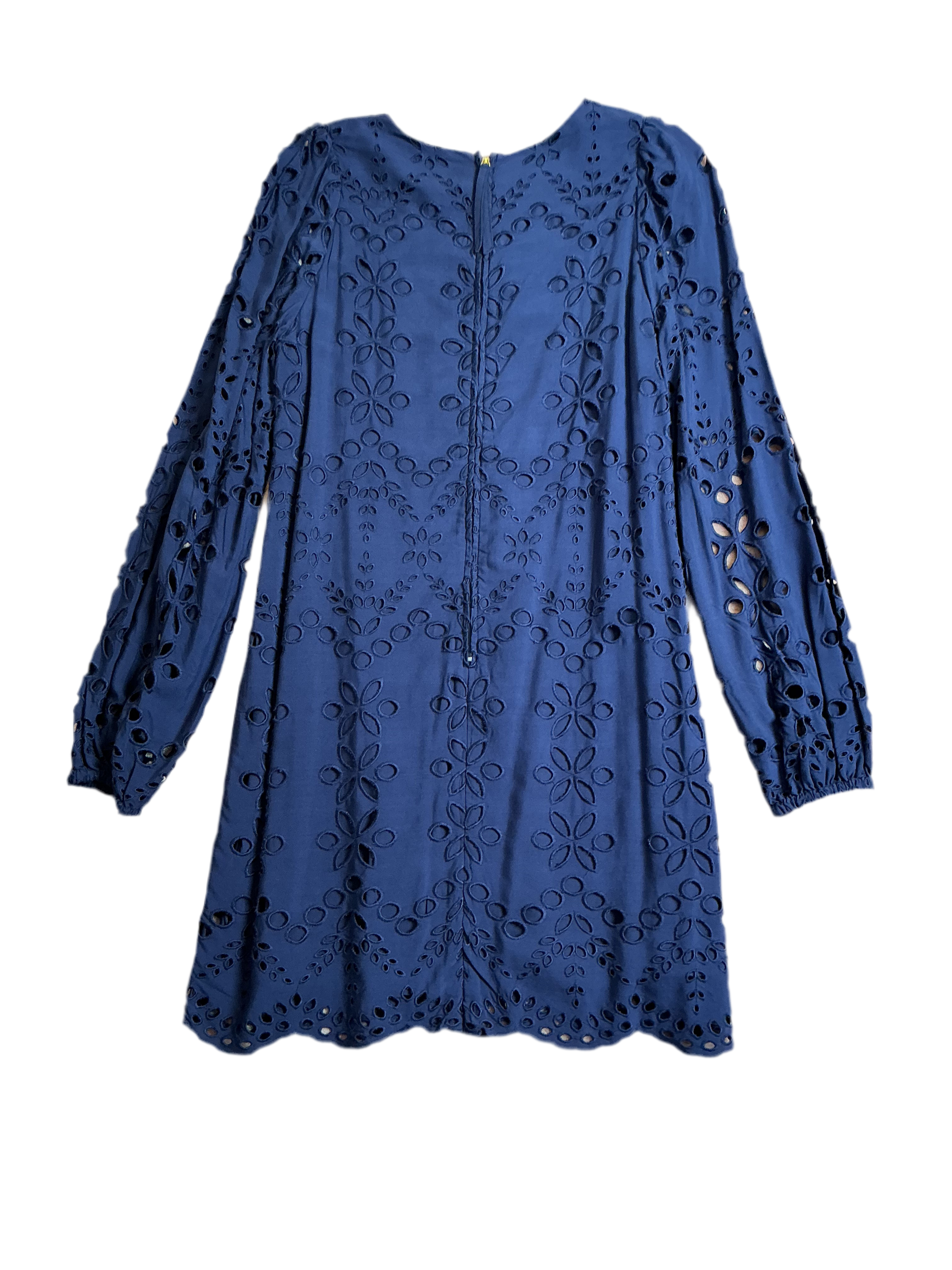 Lilly Pulitzer NWT Alyna Long Sleeve Eyelet Dress True Navy Soiree Eyelet - Size 6