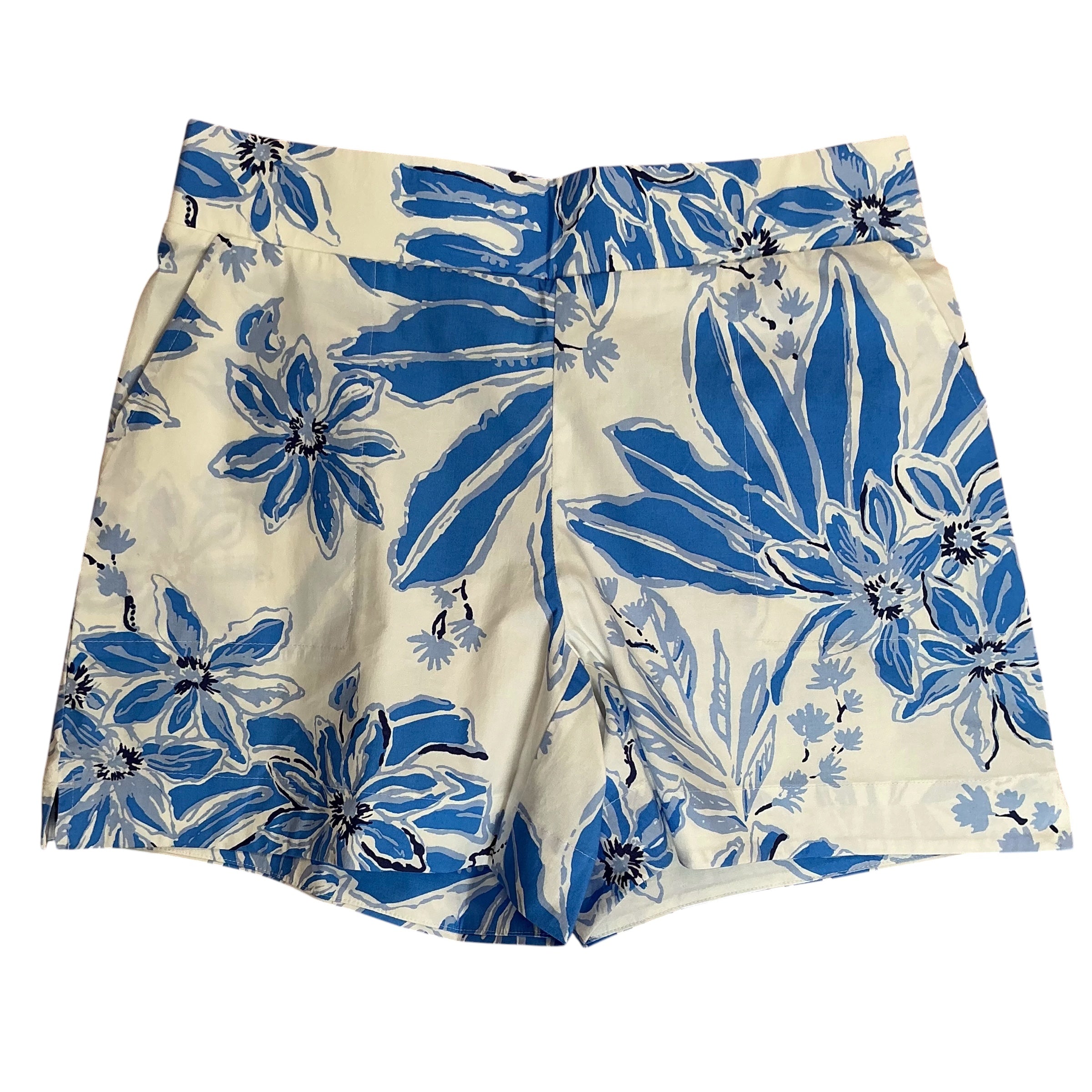 Lilly Pulitzer NWT Alista Stretch Shorts Resort White Jet Set Jungle - Size S