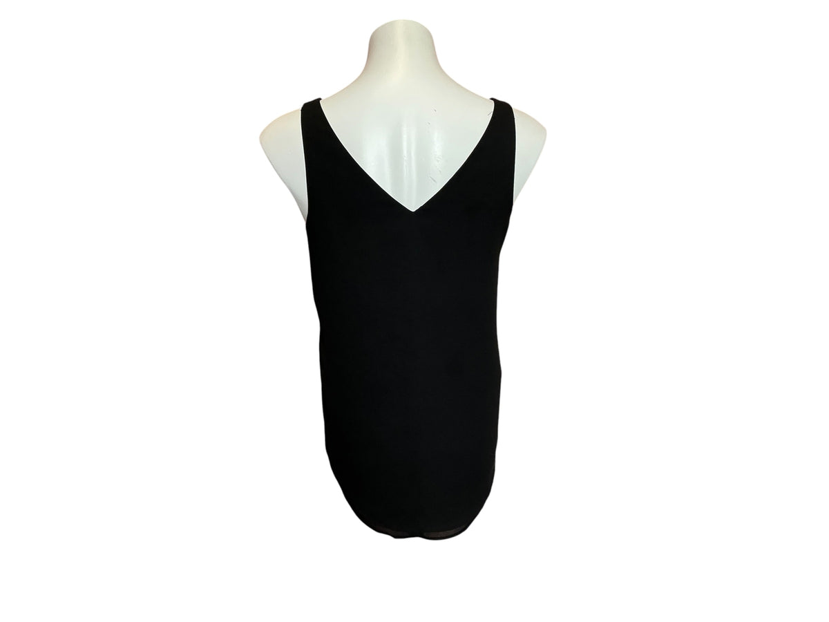 Lilly Pulitzer Florin Sleeveless V-Neck Onyx - Size XS