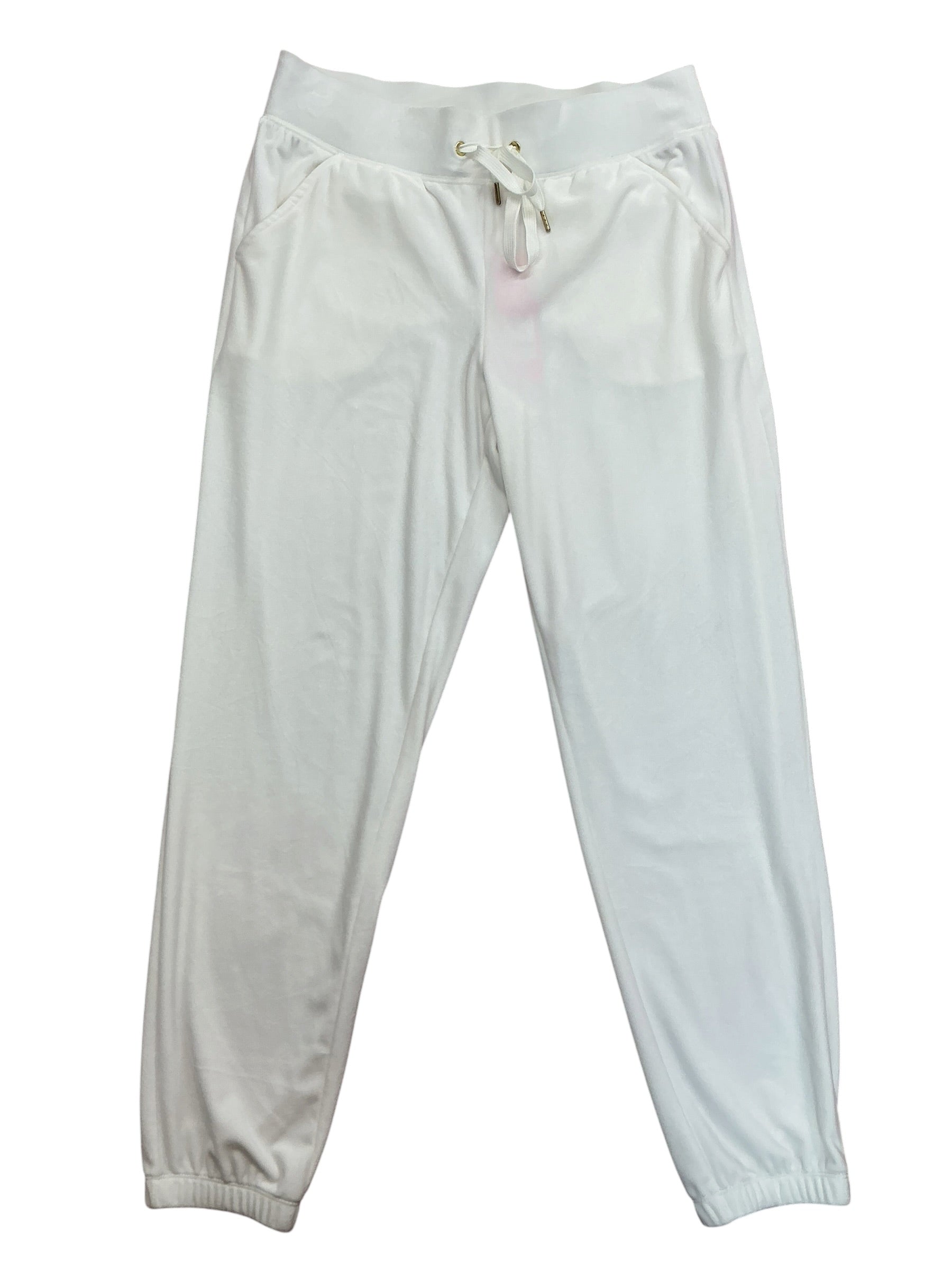 Lilly Pulitzer NWT Mallie Velour Pants Coconut White - Size M