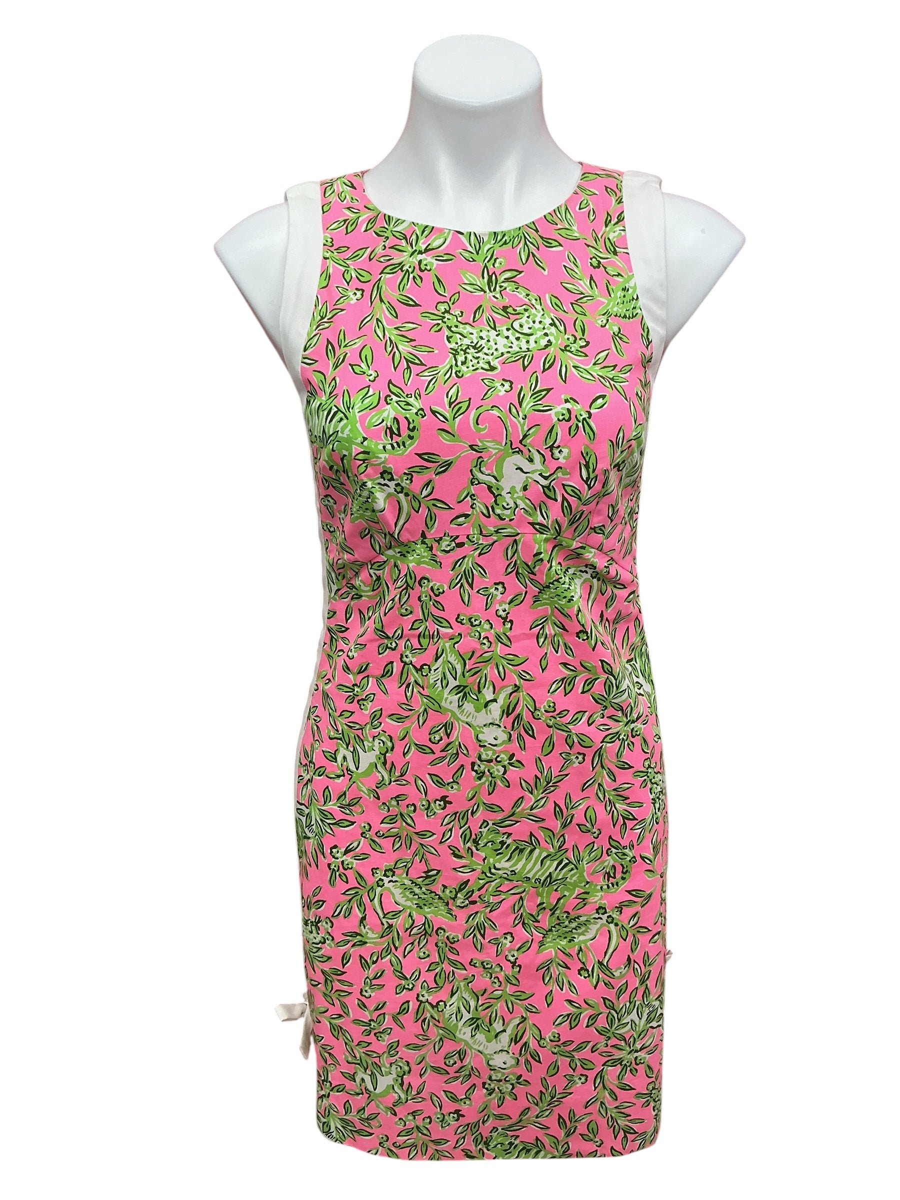Lilly Pulitzer NWT Beckler Stretch Shift Dress Rousseau Pink Mane Character Energy - Size 2