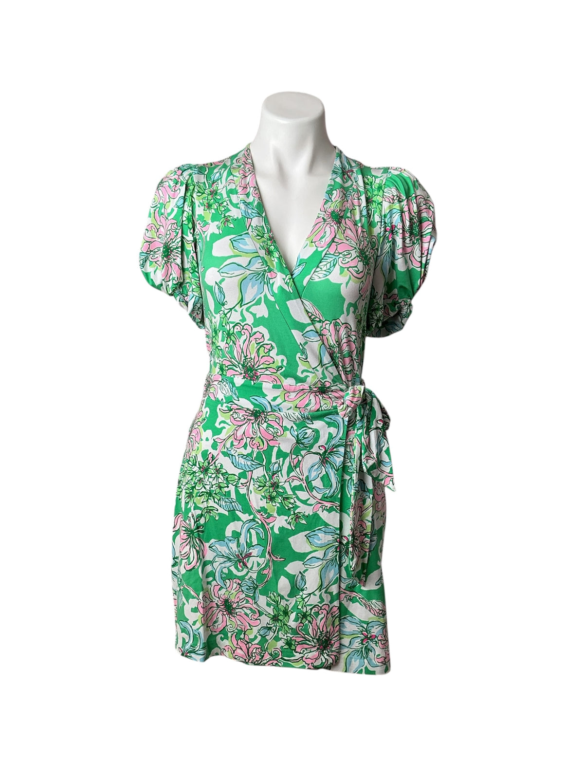 Lilly Pulitzer Sailynn Romper Spearmint Blossom Views - Size XS