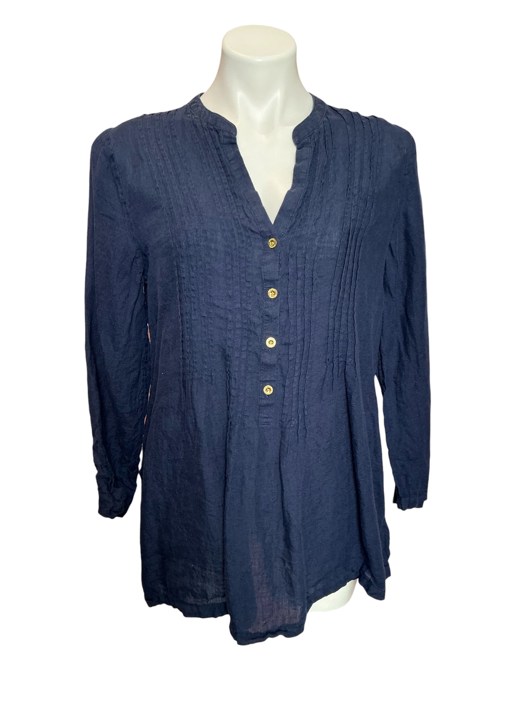 Lilly Pulitzer Sarasota Tunic Solid Navy - Size M