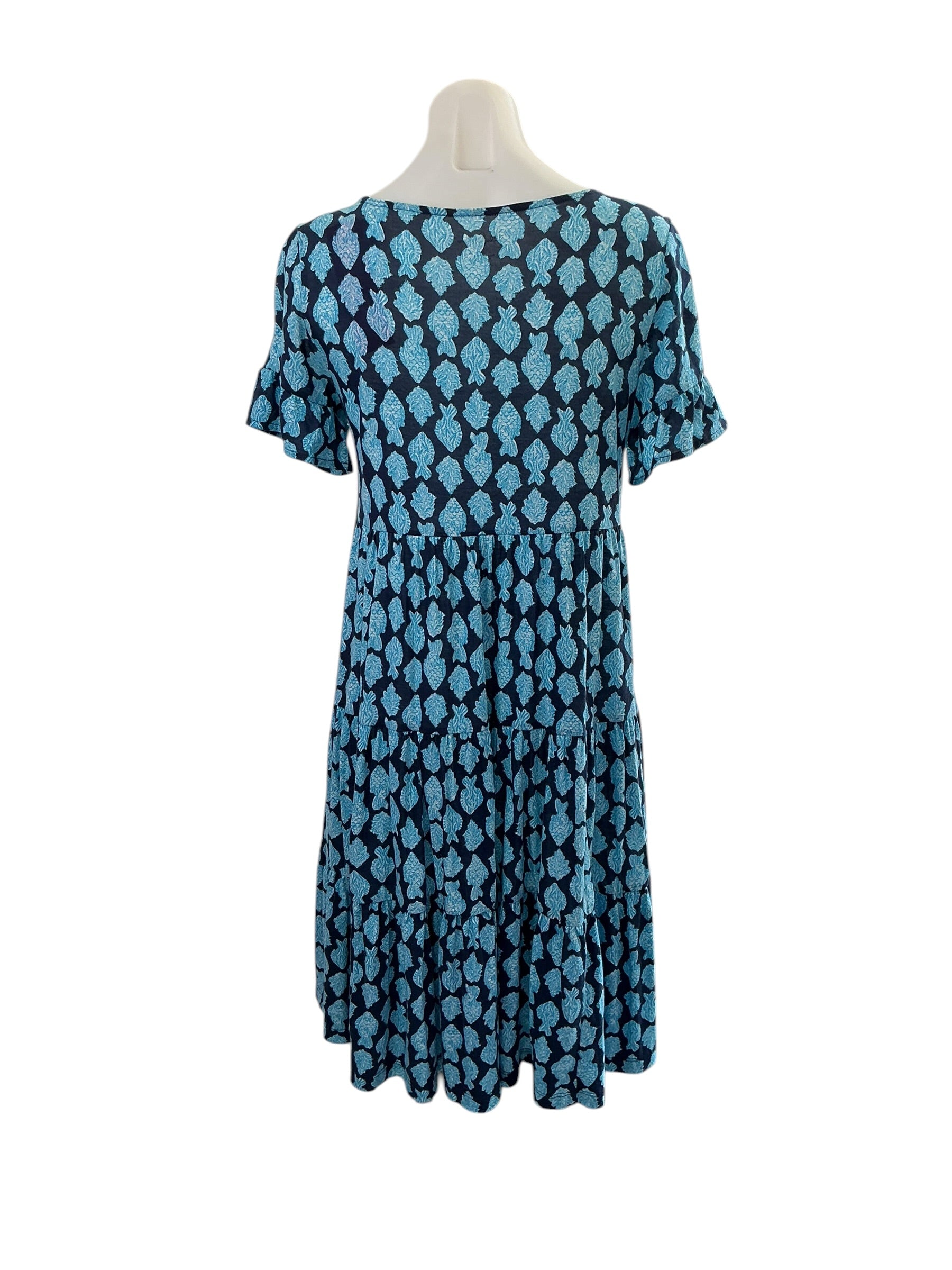 Lilly Pulitzer NWT Jodee Short Sleeve Dress - Low Tide Navy Any Fin For You - Size S