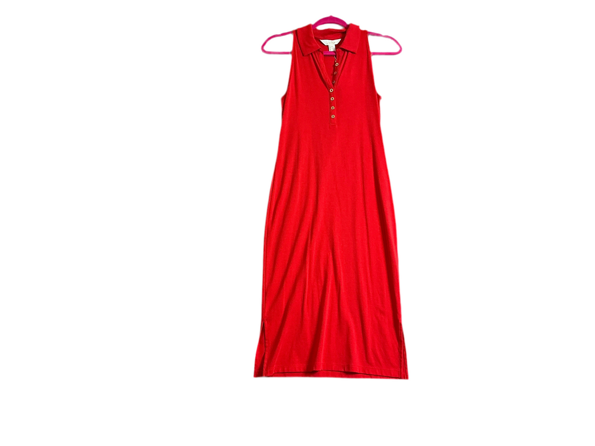 Lilly Pulitzer NWT Reema Sleeveless Polo Dress Mizner Red - Size XS