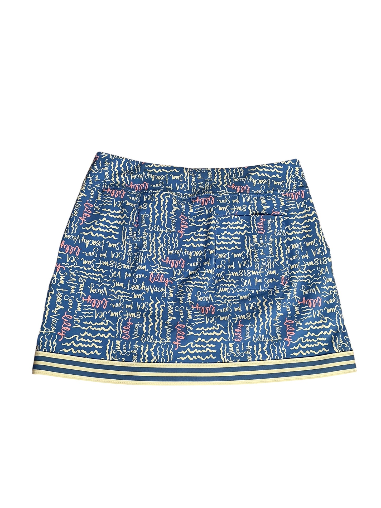 Lilly Pulitzer Luxletic Monica Skort Sea You Soon - Size 10