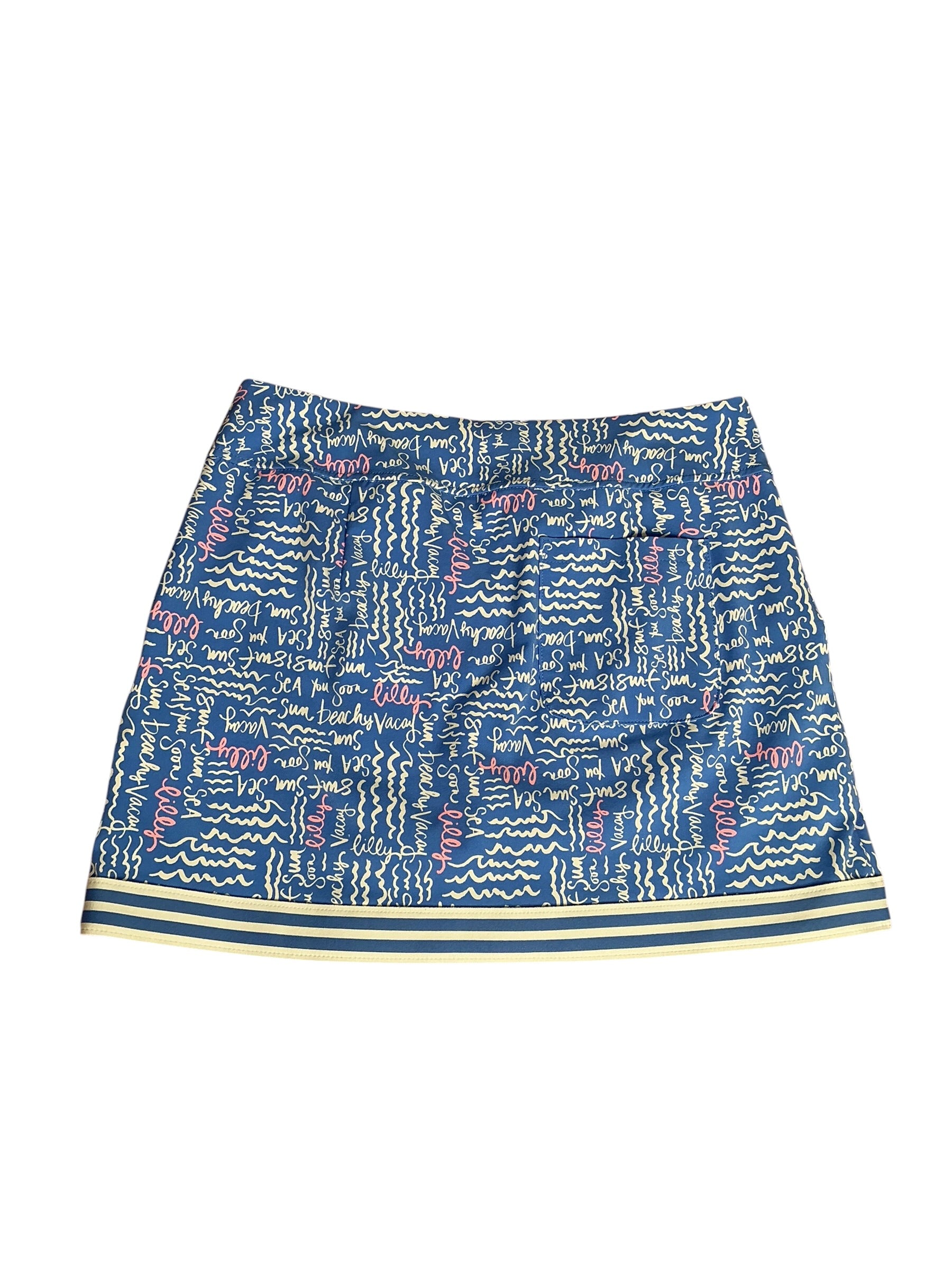Lilly Pulitzer Luxletic Monica Skort Sea You Soon - Size 10