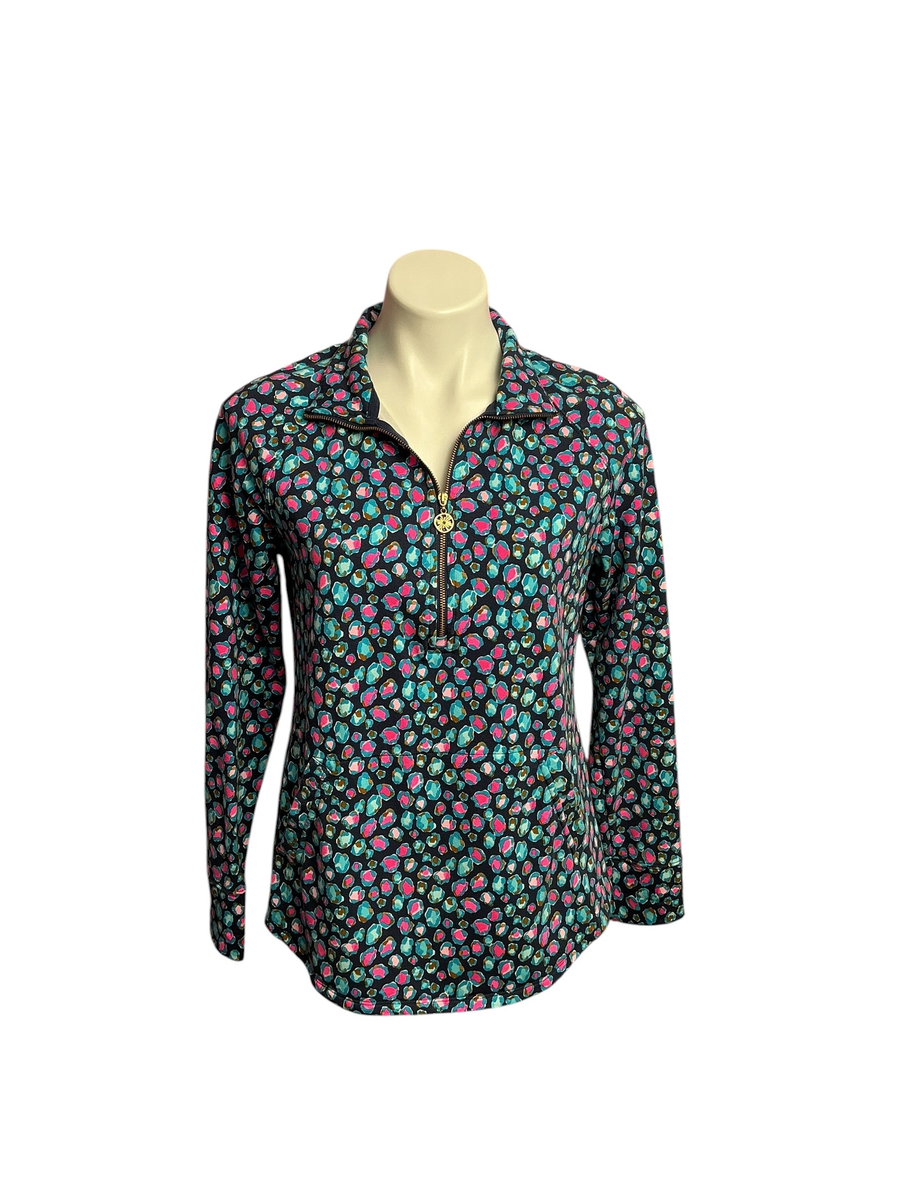 Lilly Pulitzer- UPF 50+ Skipper Popover Low Tide Navy Spotted In The Wild Size S
