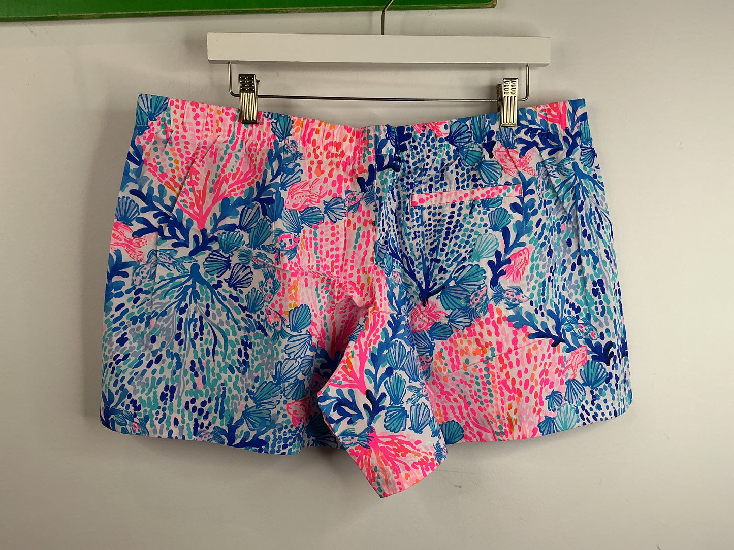 Lilly Pulitzer NWT Ocean View Short Resort White Sway With Me - Size XL