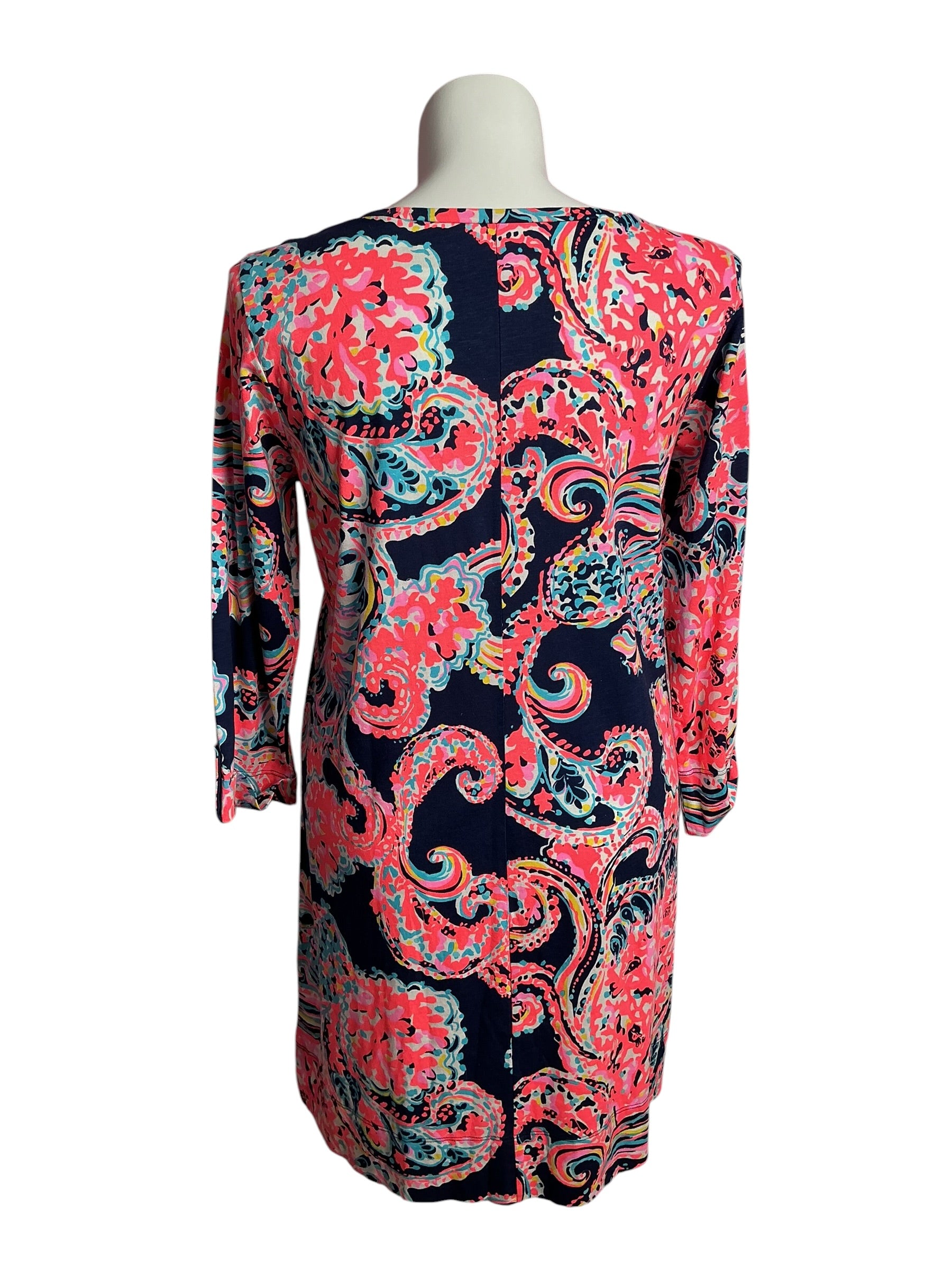Lilly Pulitzer- NWT Linden Dress Bright Navy Pop Up For The Halibut Size XL
