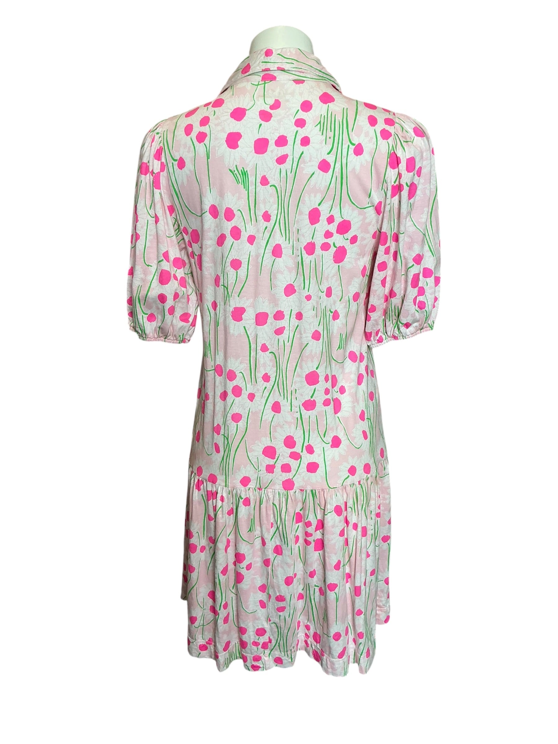 Lilly Pulitzer Bingley Dress Conch Shell Pink Sunny Daisies - Size S