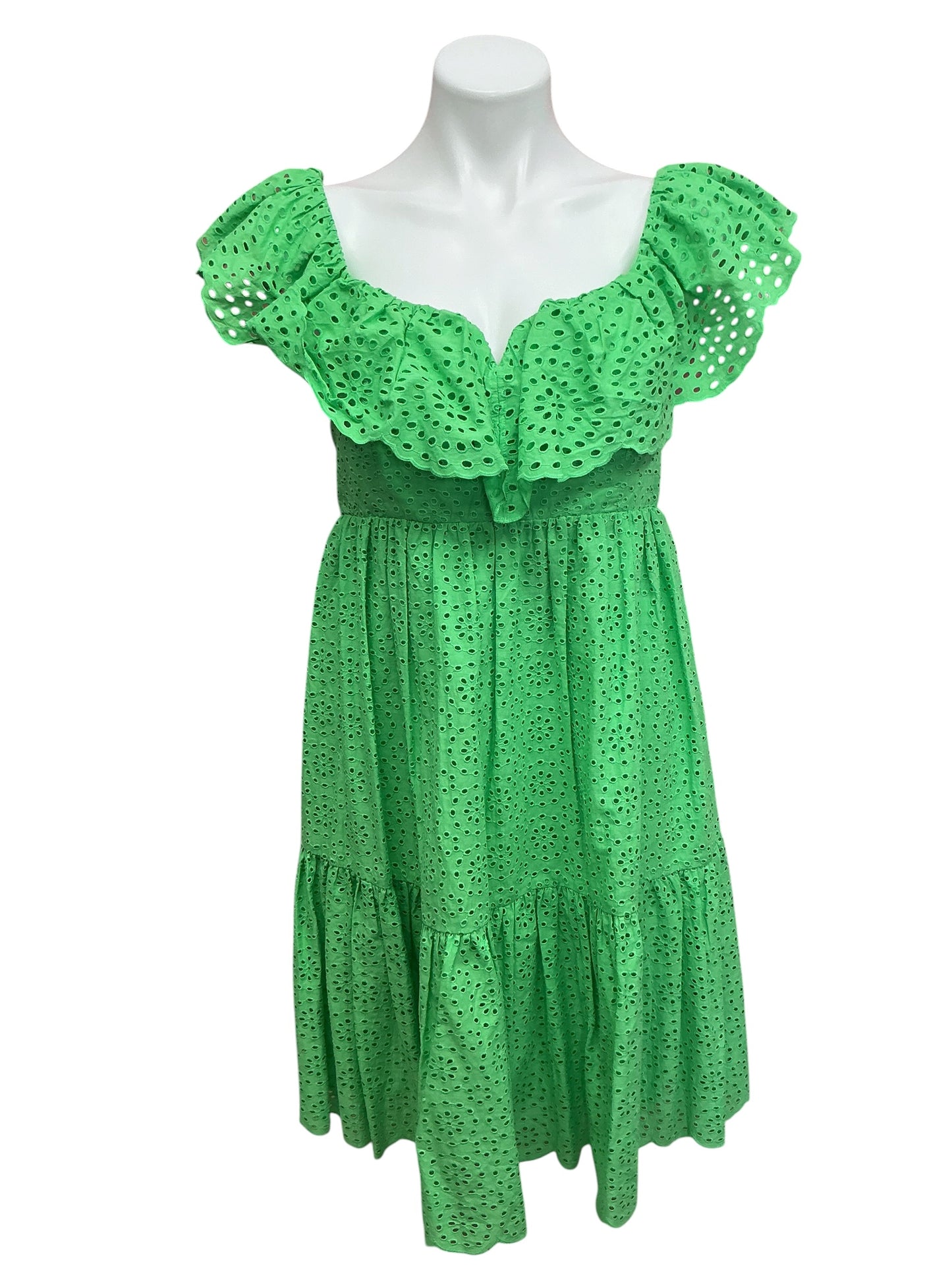 Lilly Pulitzer NWT Asteria Dress Cabana Green Daisy Dreams Eyelet - Size 6