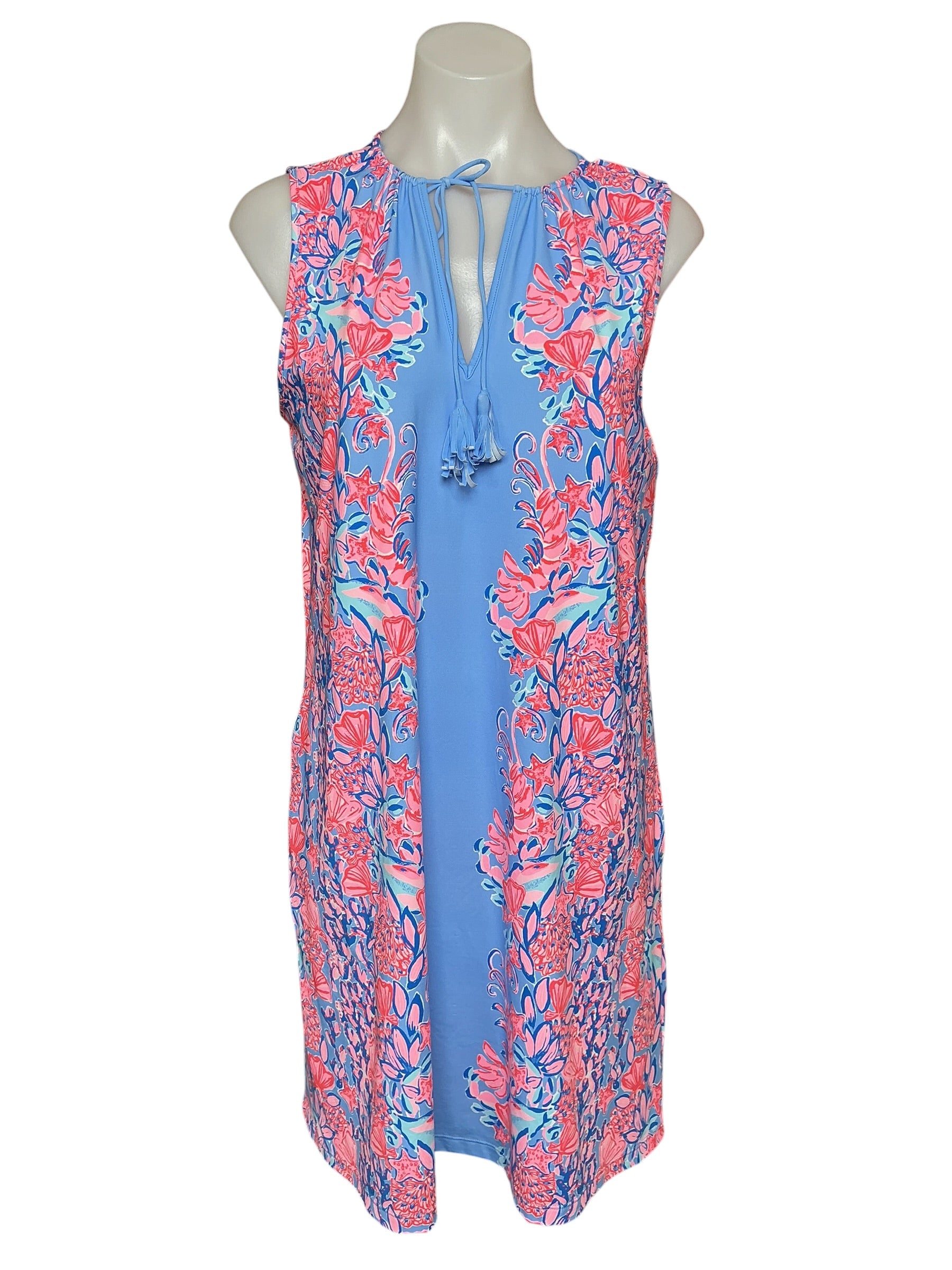 Lilly Pulitzer NWT Johana Coverup - Blue Peri Shrimply The Best Engineered Coverup - Size M