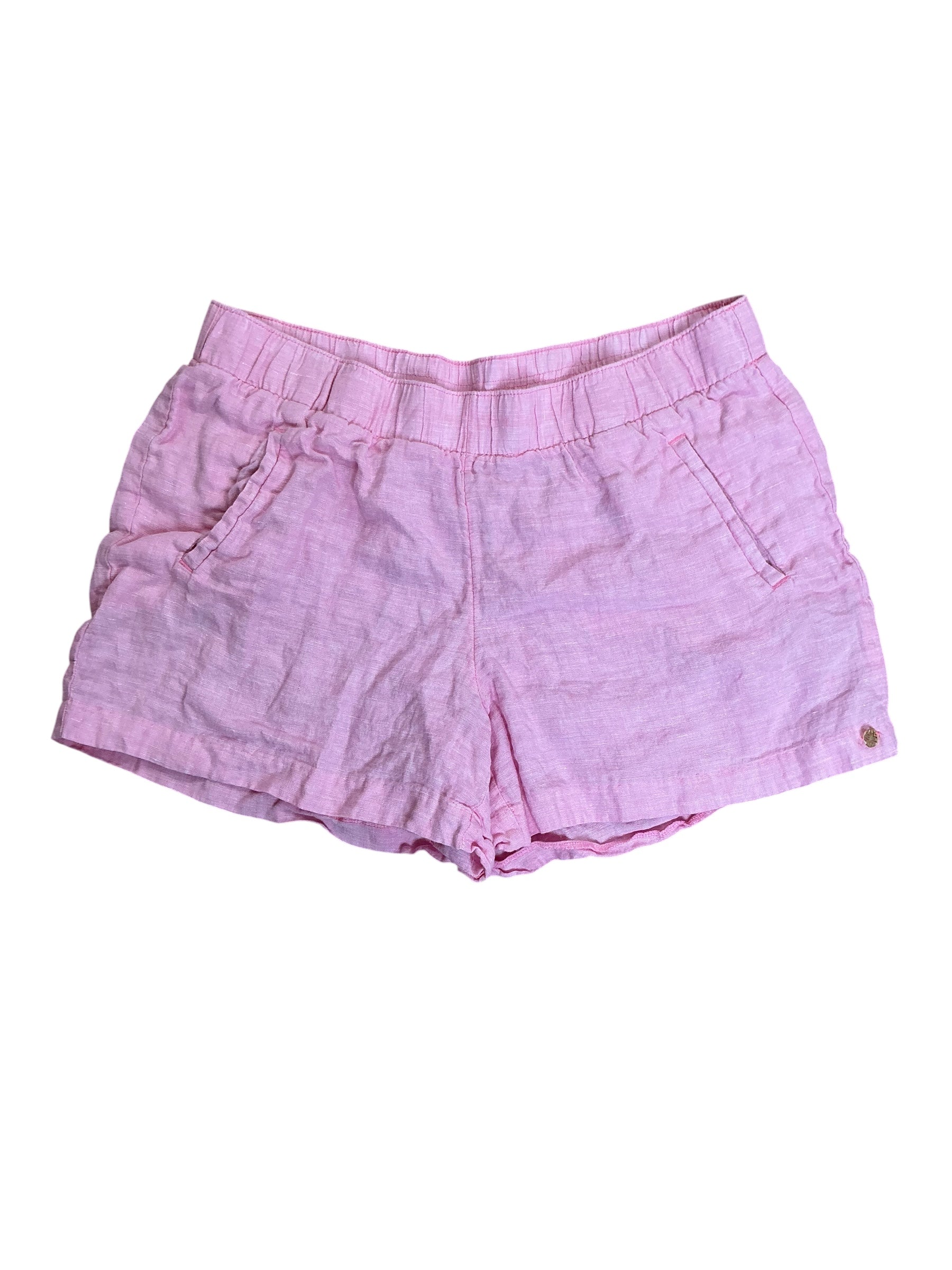 Lilly Pulitzer Lilo Linen Shorts Confetti Pink - Size L