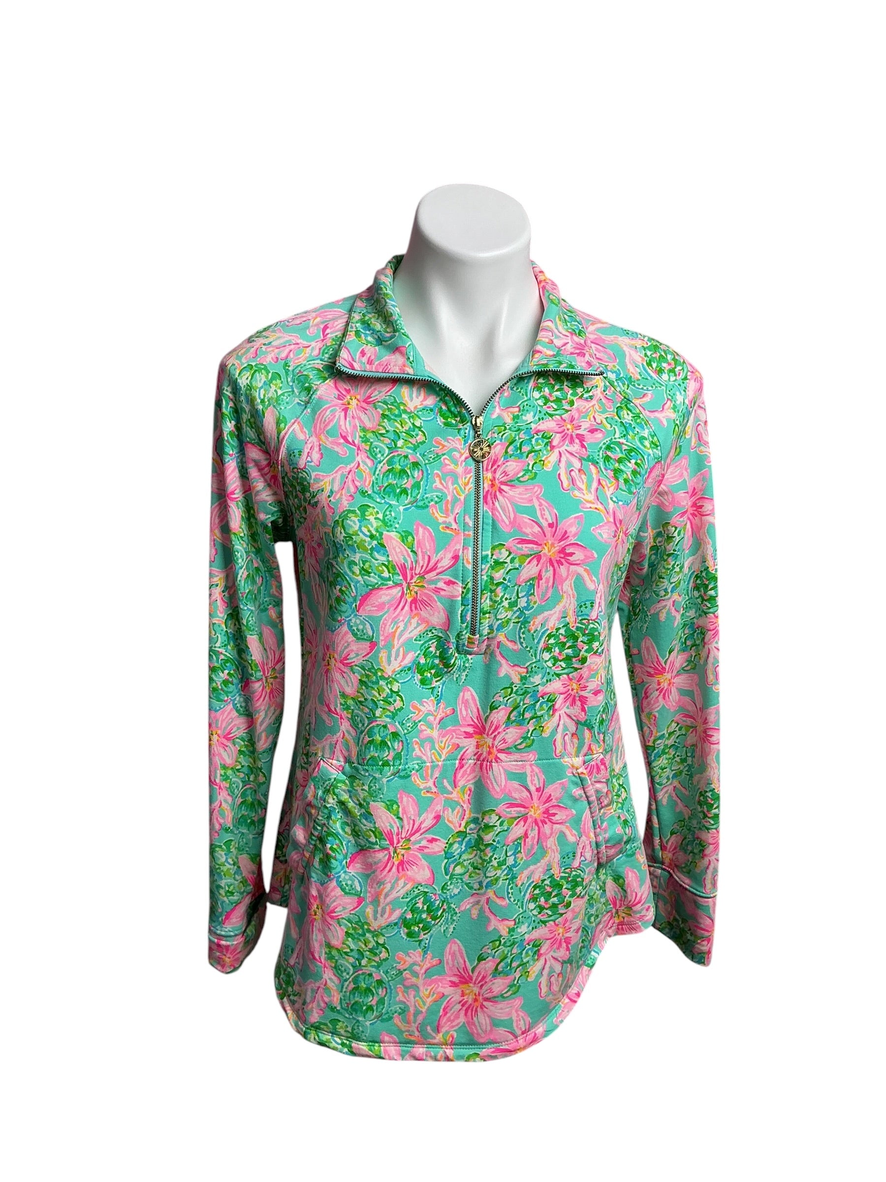 Lilly Pulitzer- UPF 50+ Skipper Popover Multi Groven Garden  Size S