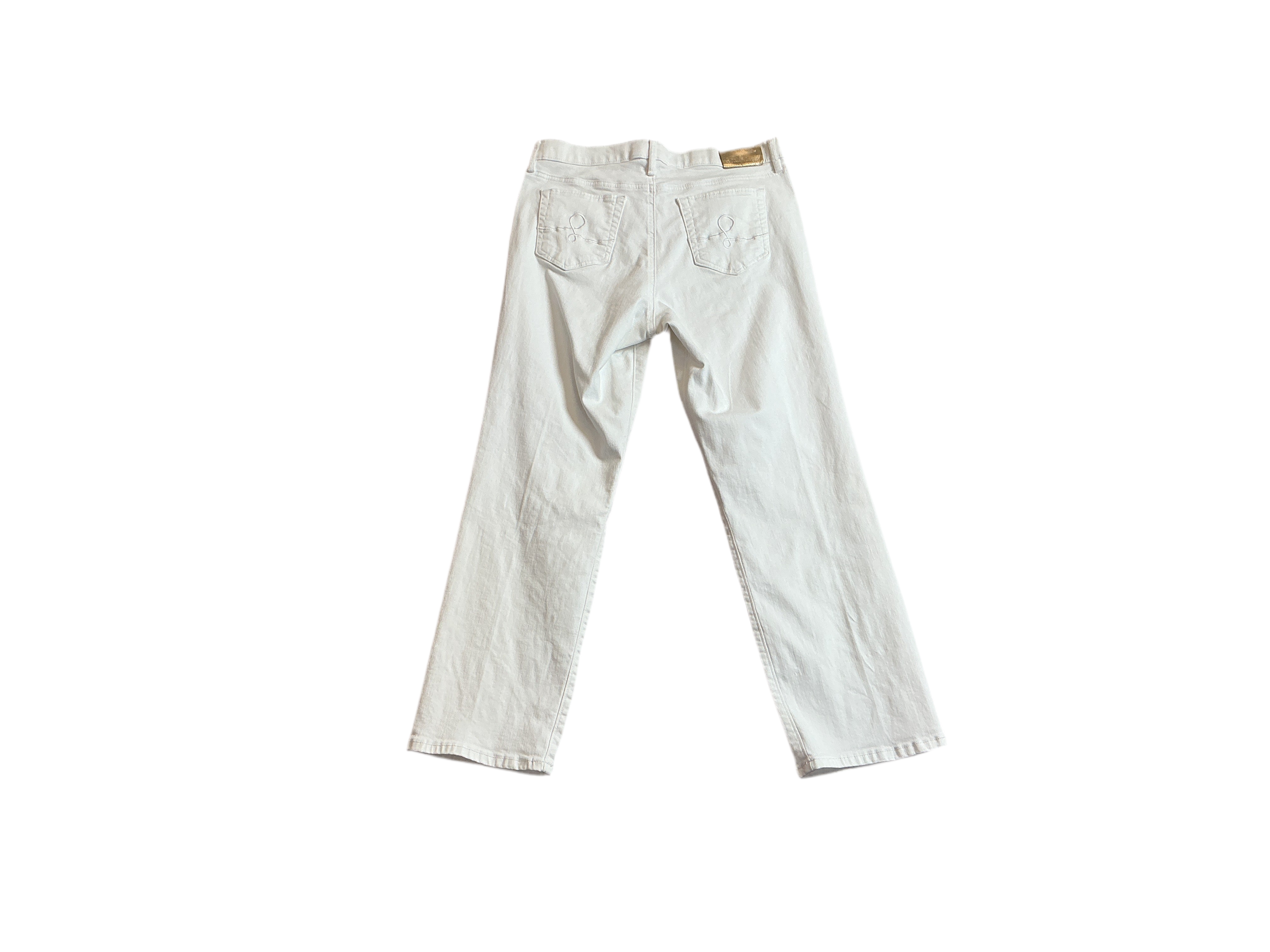Lilly Pulitzer South Ocean High-Rise Jeans Pants Resort White - Size 10