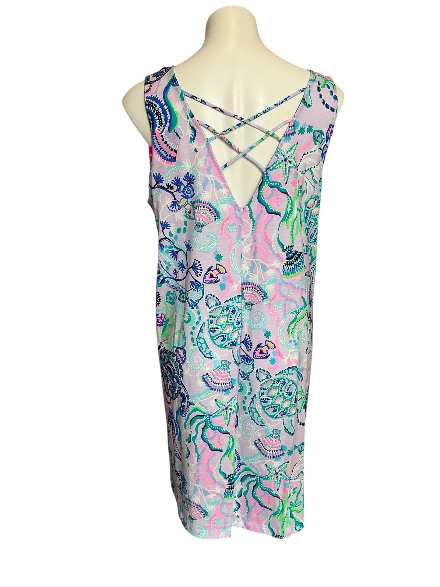 Lilly Pulitzer NWT Kristen Dress Lilac Freesia Mermaid For You - Size XL
