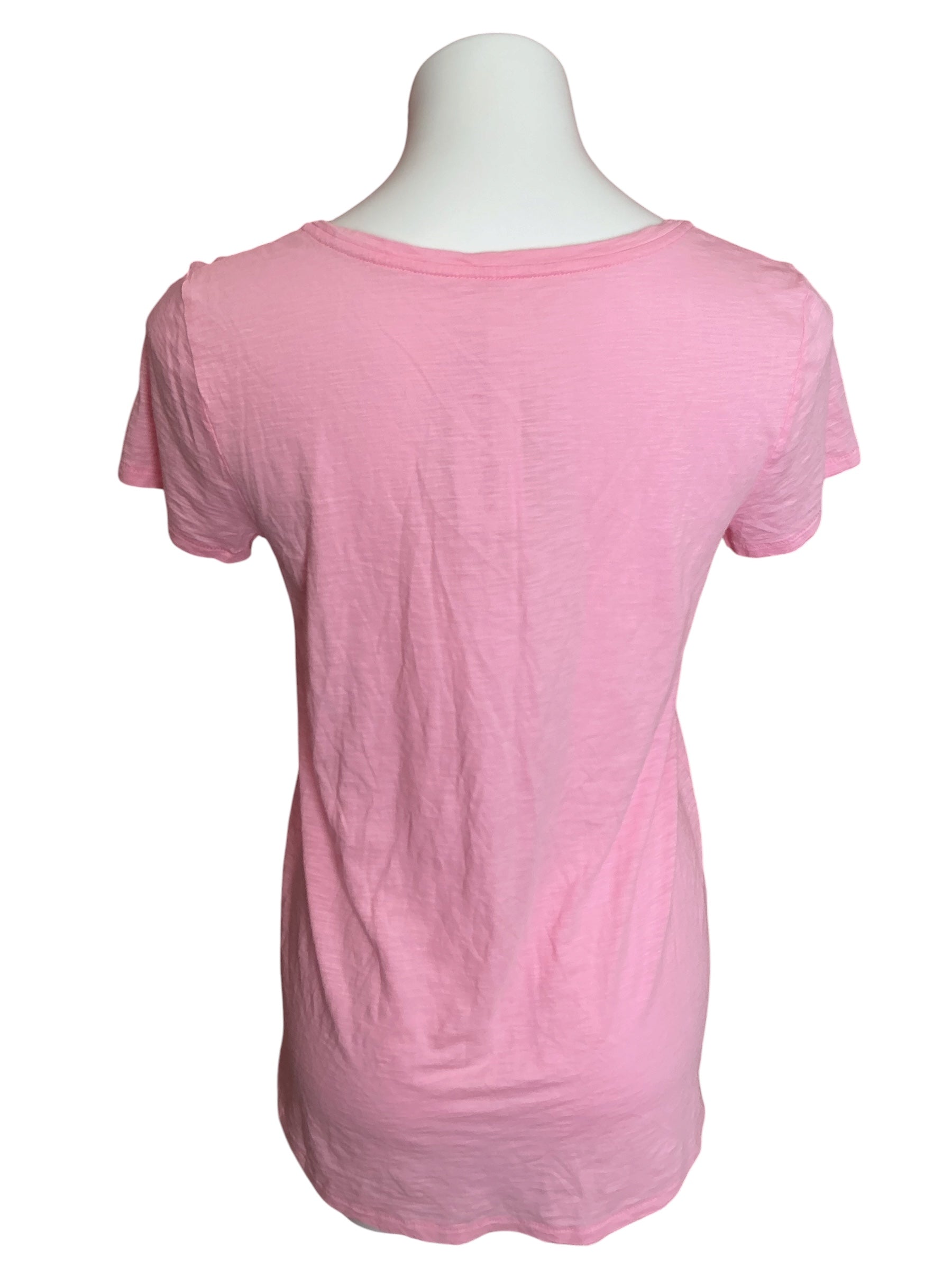 Lilly Pulitzer Etta V Neck Top Conch Shell Pink - Size S