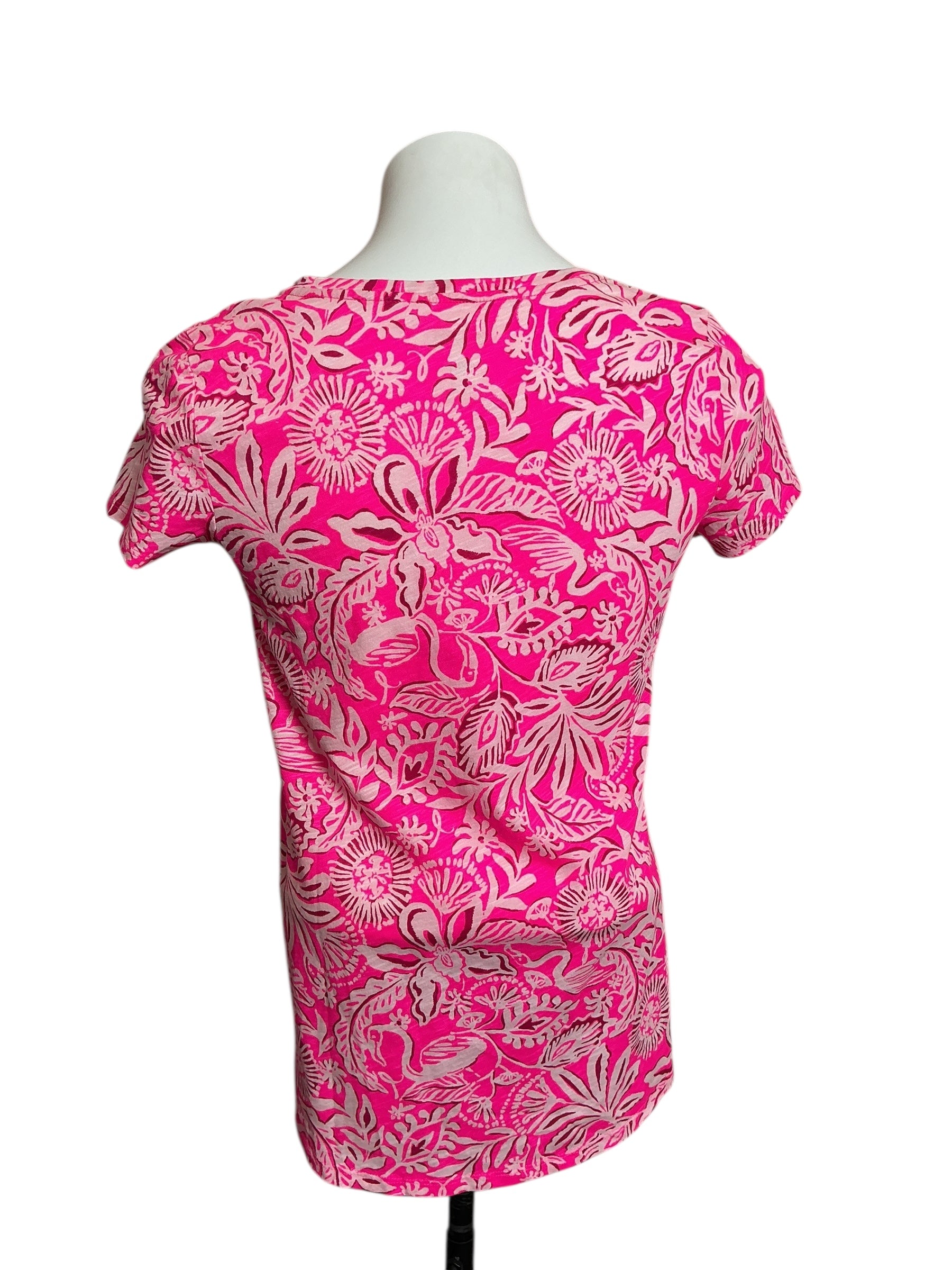 Lilly Pulitzer NWT Etta Scoop Neck Passion Fruit Absolutely Flamazing - Size XS