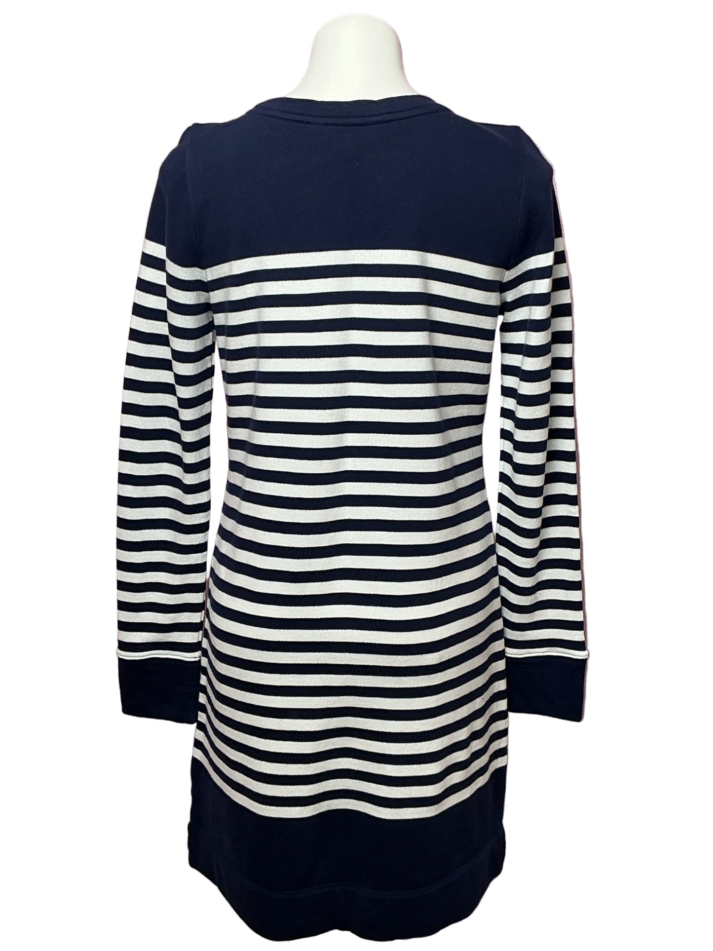 Lilly Pulitzer Kenley Long Sleeve Dress - True Navy Riviera Stripe - Size M