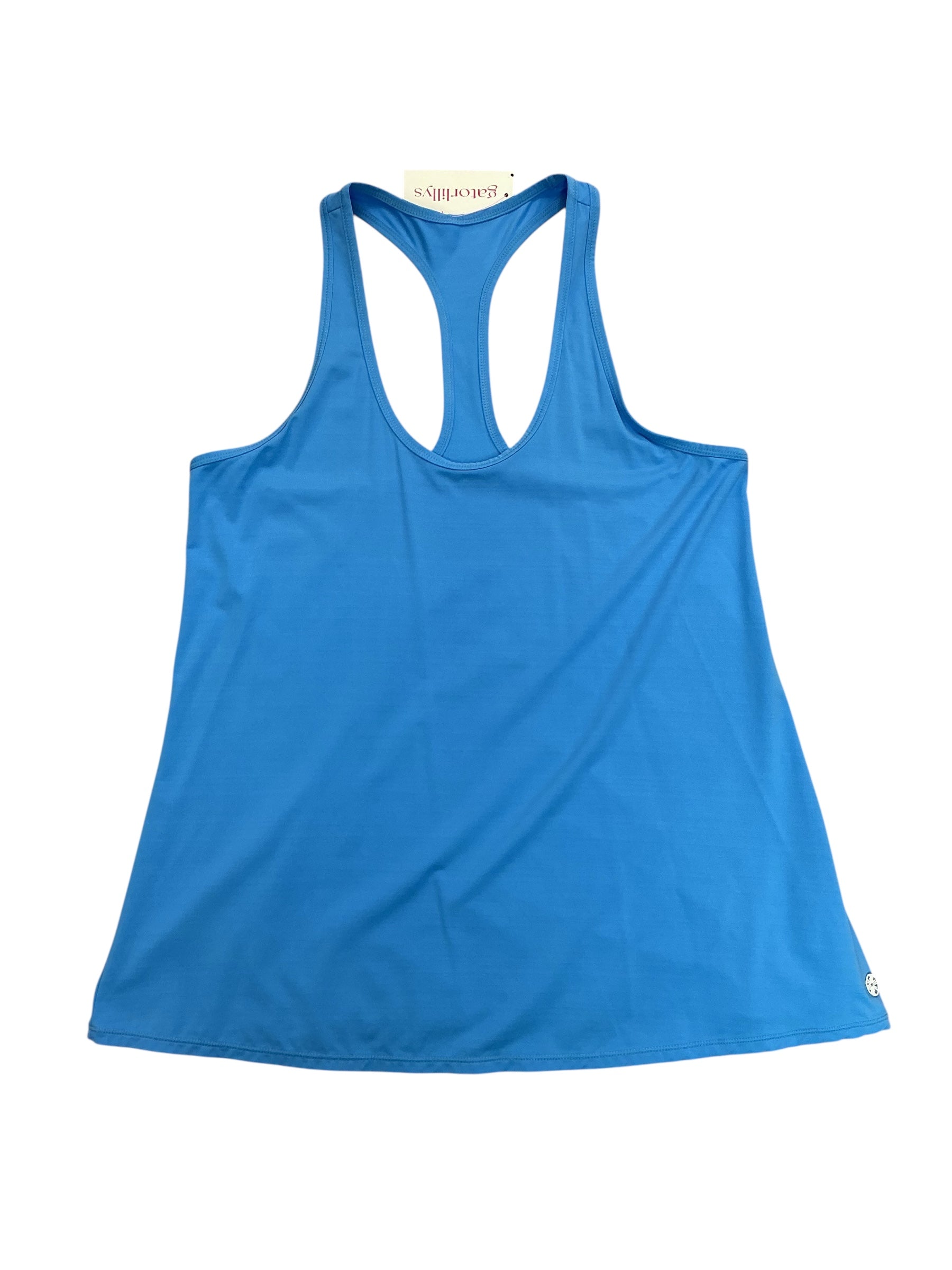 Lilly Pulitzer Luxletic Racerback Tank Top Solar Blue - Size M