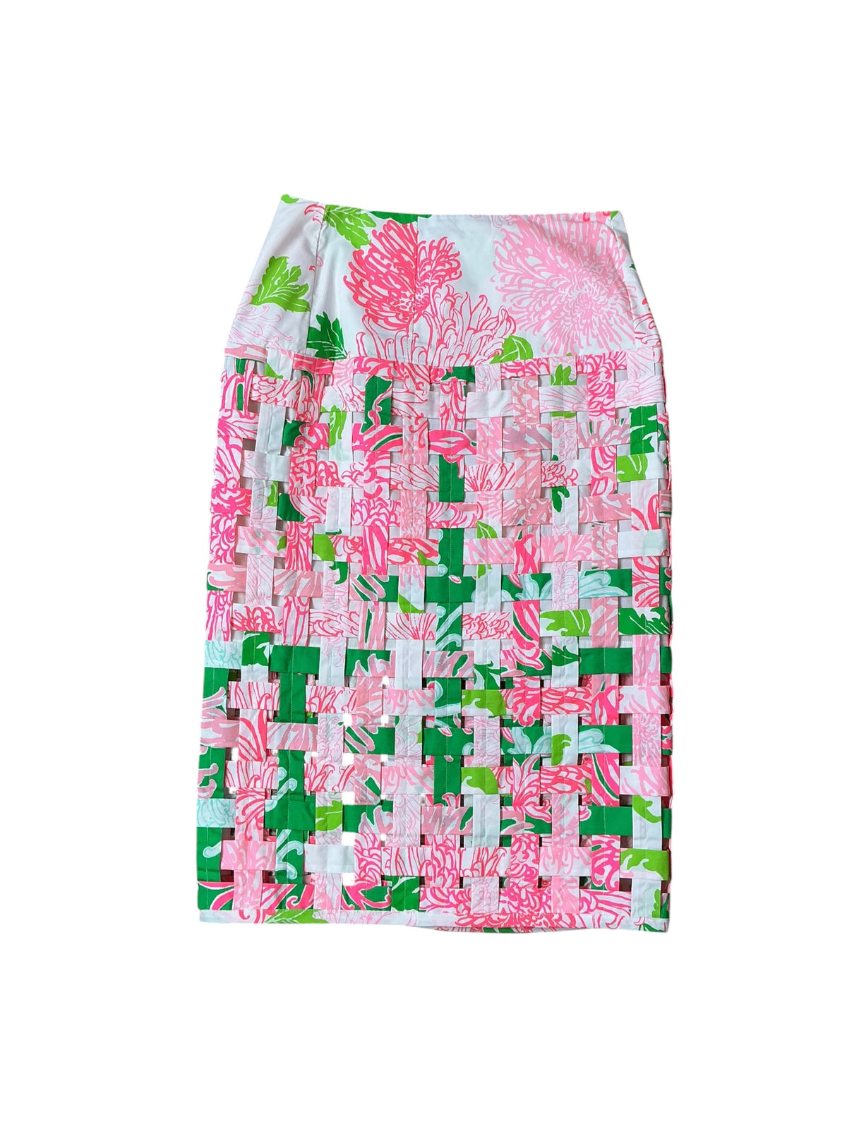 Lilly Pulitzer Goodwin High Rise Midi Skirt Resort White Lil Go With The Flow - Size 0