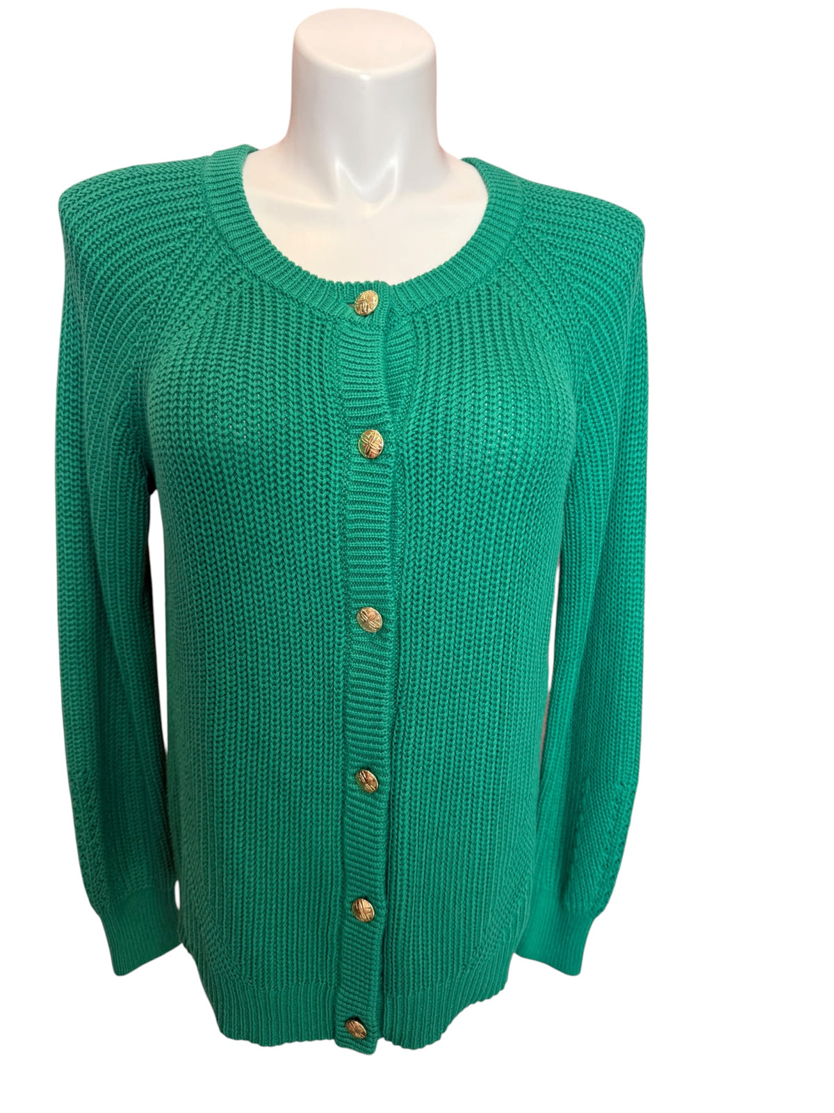Lilly Pulitzer Bristow Cardigan Kitts Green Marl - Size XL