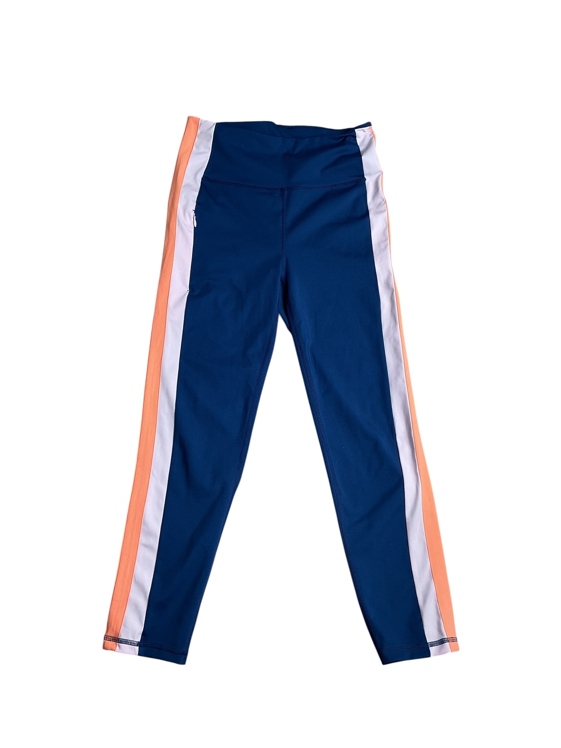 Lilly Pulitzer- Luxletic Weekender High Rise Midi Leggings Oyster Bay Navy Size M