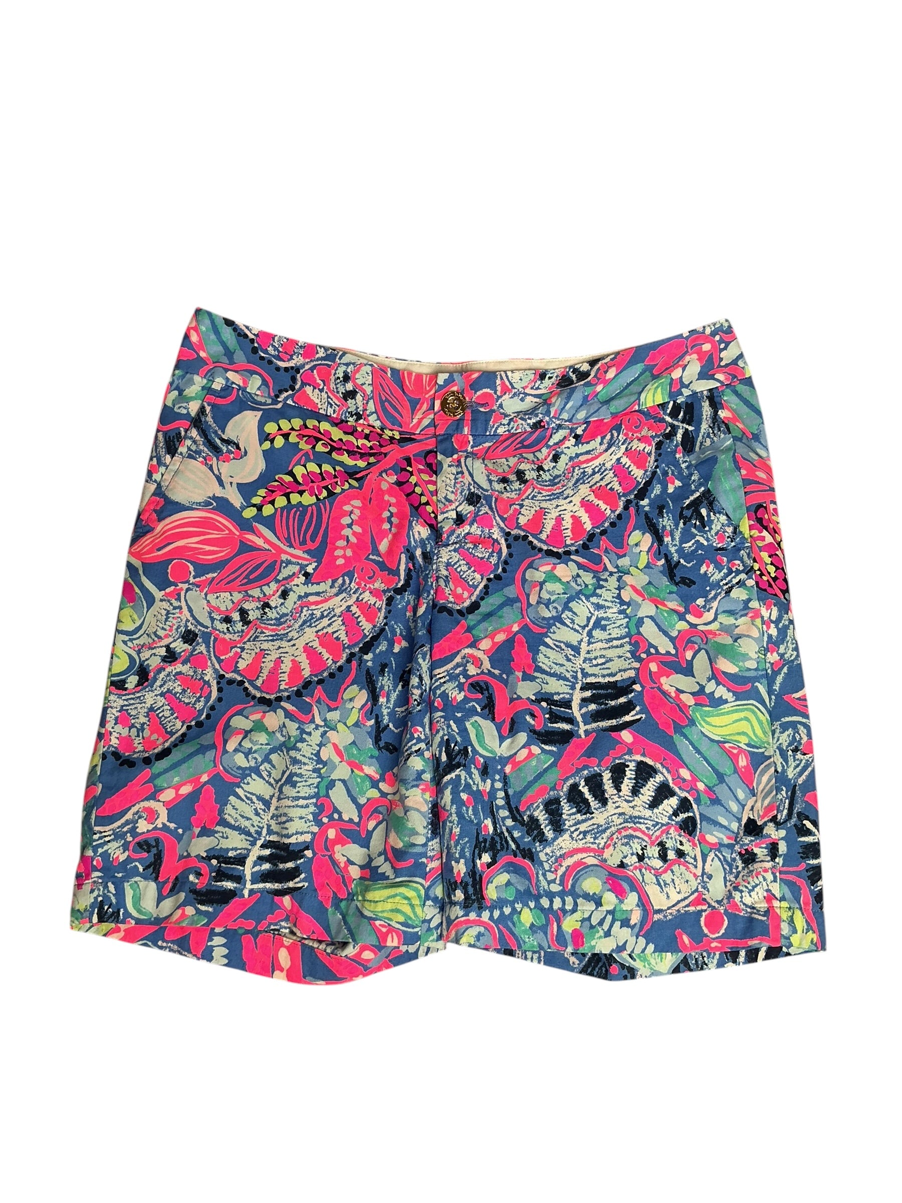 Lilly Pulitzer Callahan Chino Short Shrimply Chic - Size 6