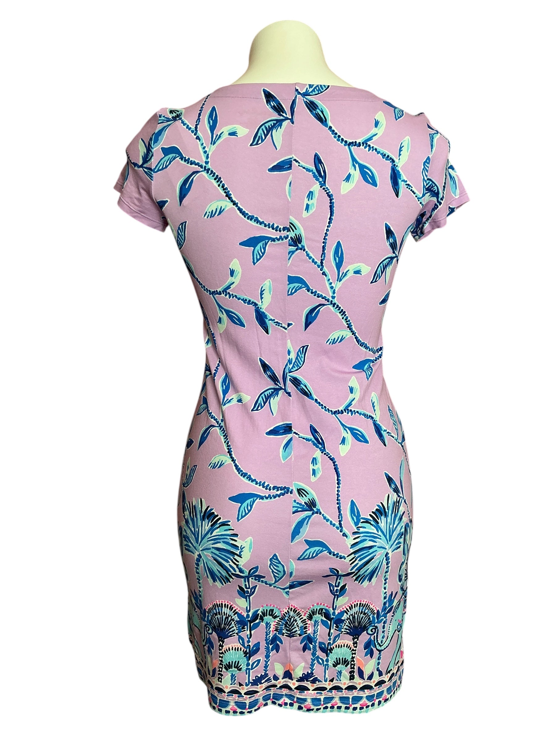 Lilly Pulitzer Sophiletta Dress Purple Iris Slathouse Jungle Engineered - Size XXS