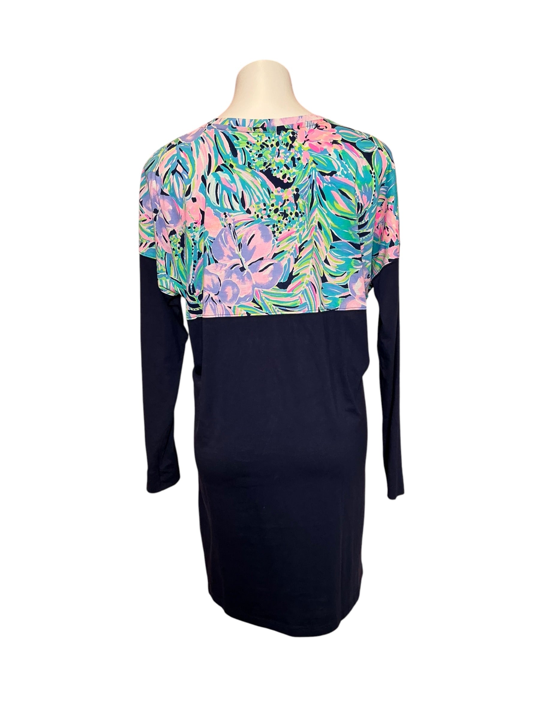 Lilly Pulitzer Finn T-Shirt Dress Multi Bermudaful - Size L