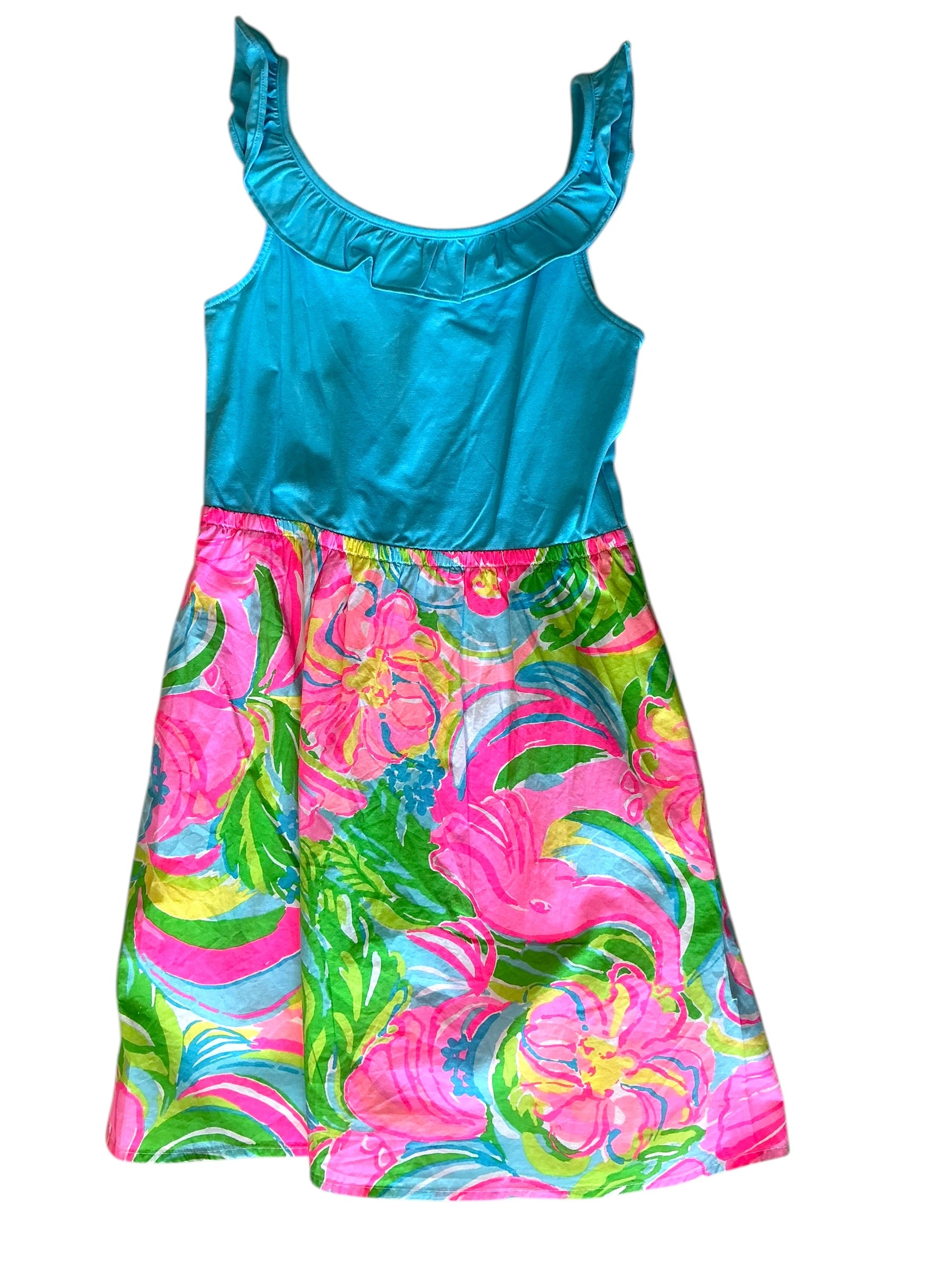 Lilly Pulitzer Clair Girls Dress Appealing Print - Size L