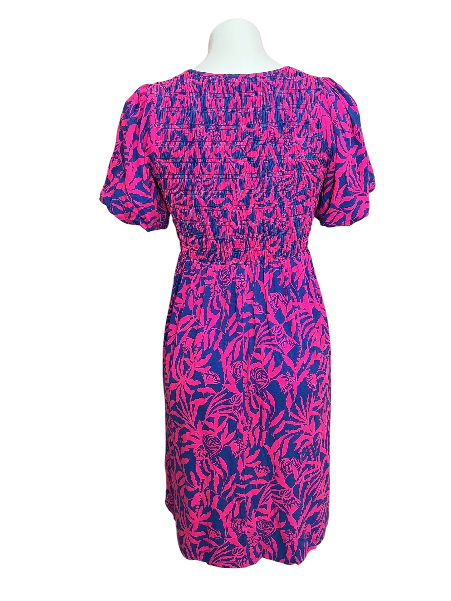 Lilly Pulitzer Chrystelle Smocked Dress Flocking To Paradise - Size XS