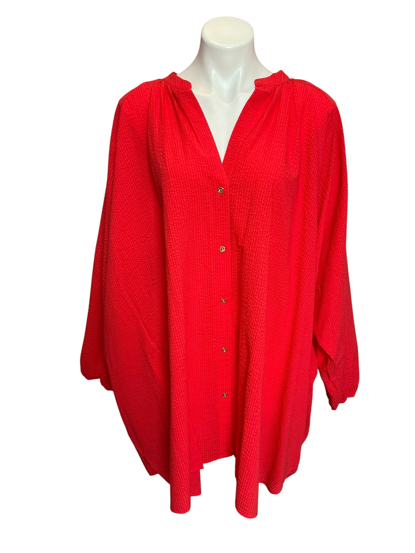 Lilly Pulitzer NWT Andrae Coverup Mizner Red - Size XL