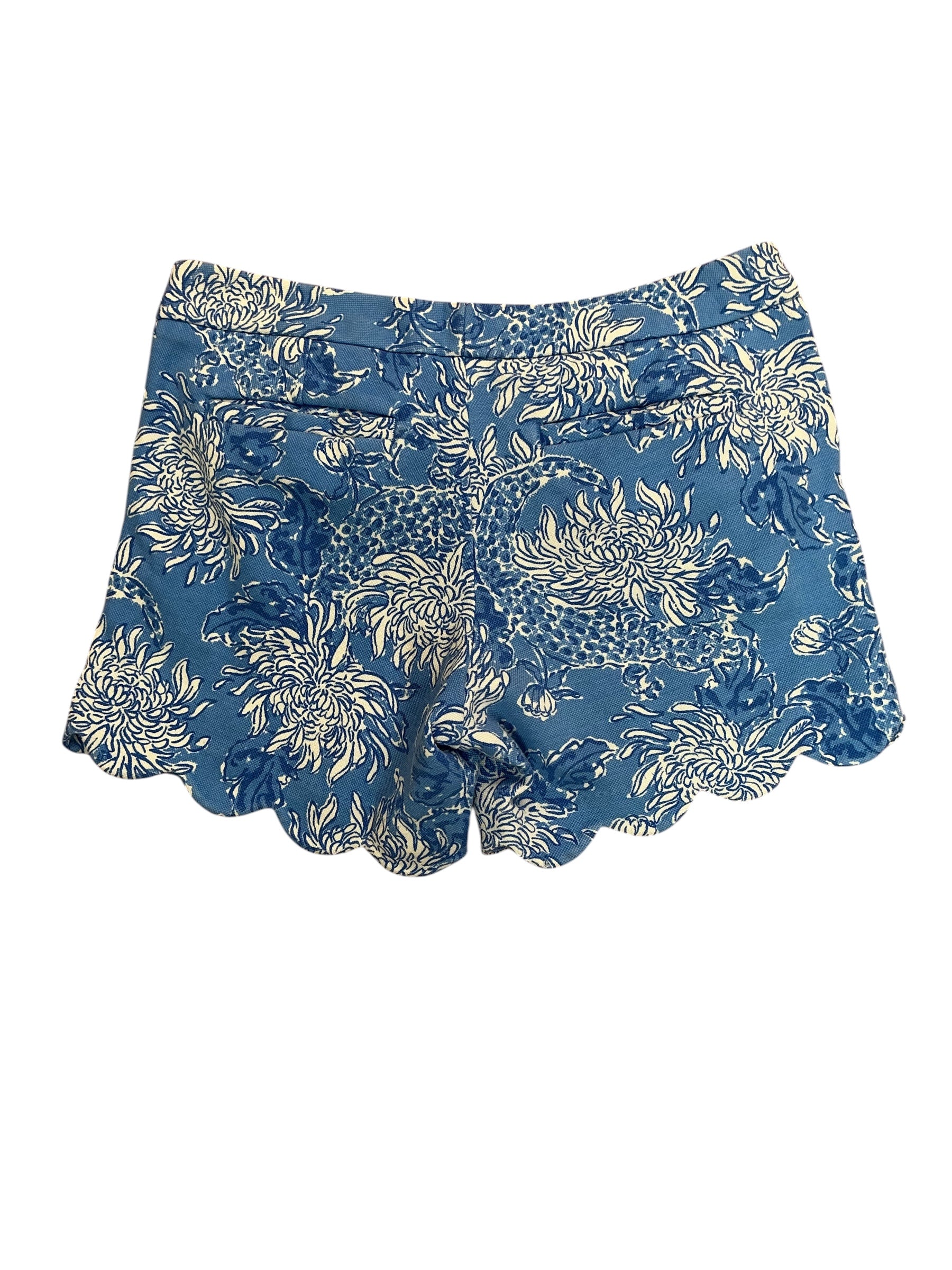 Lilly Pulitzer Buttercup Shorts Boca Blue Lion In The Sun - Size 4