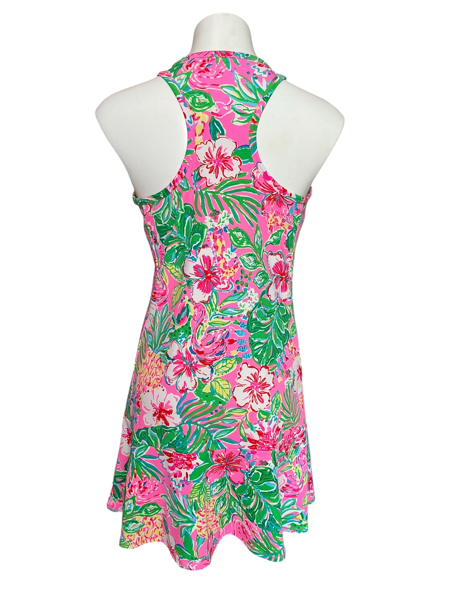 Lilly Pulitzer NWT Anaia Active Dress UPF 50+ Multi Journey To The Jungle - Size L