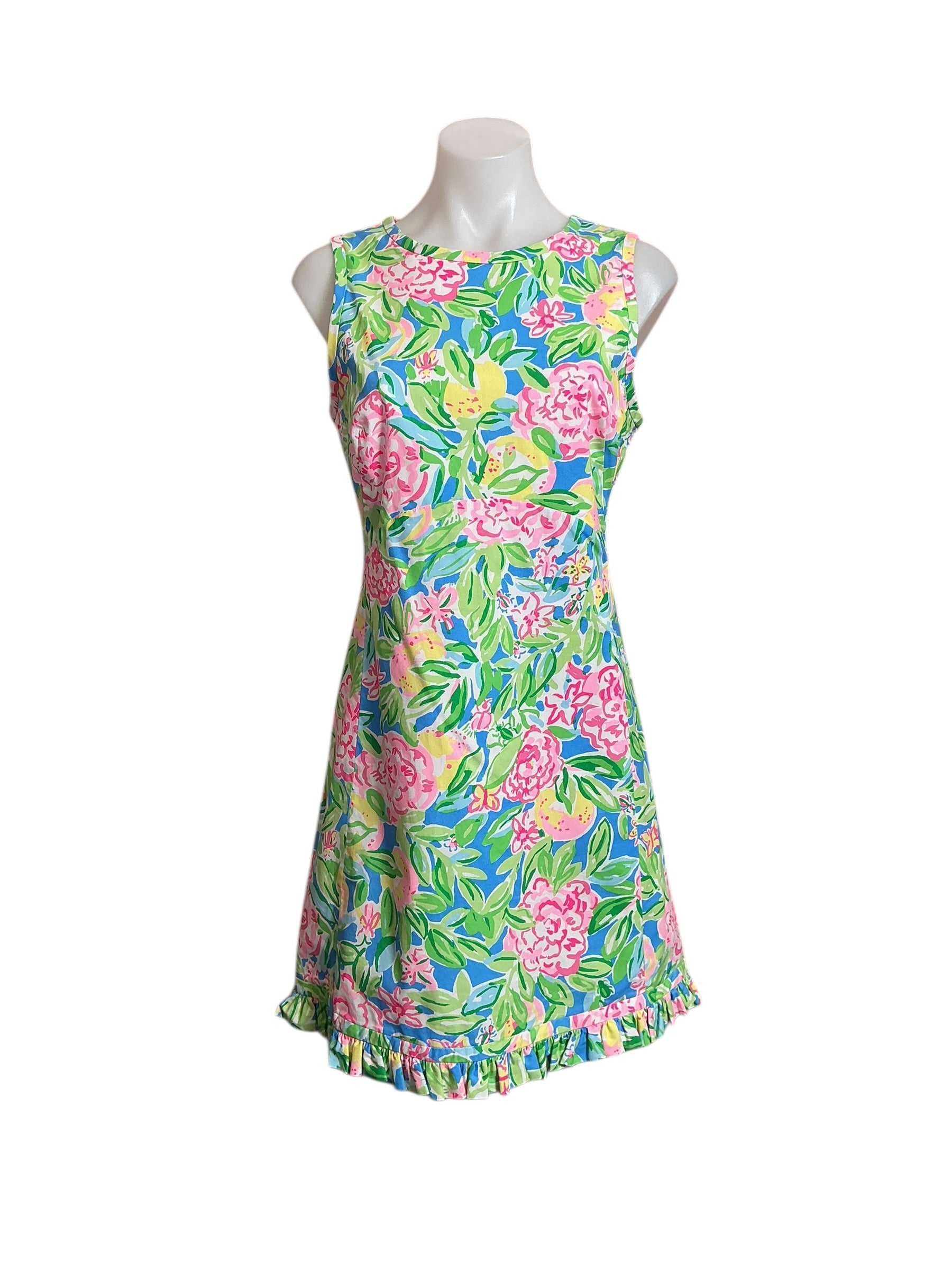 Lilly Pulitzer Poppy Stretch Shift Dress - Grove Garden Multi - Size 2