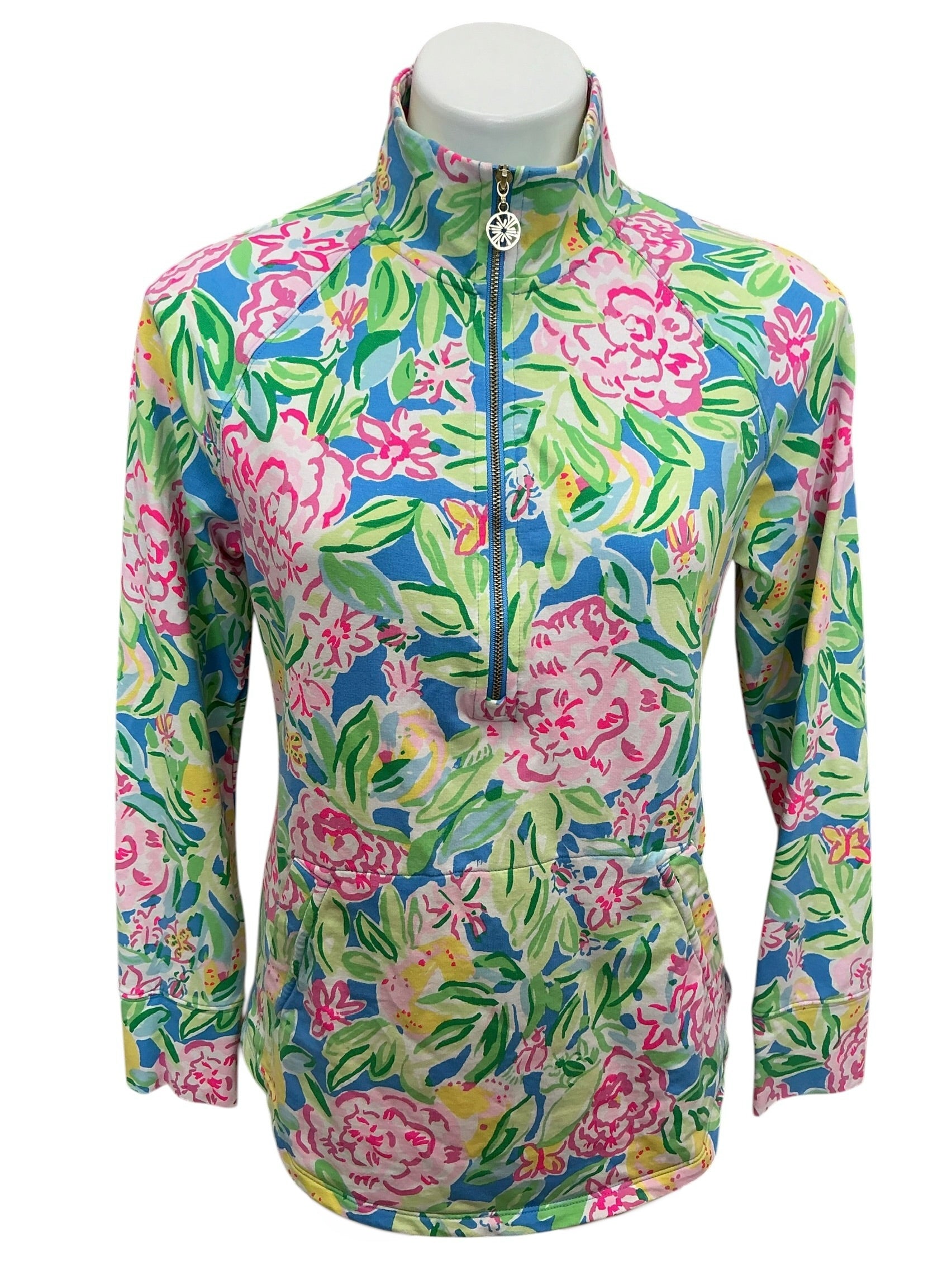 Lilly Pulitzer UPF 50+ Skipper Popover Multi Grove Garden - Size S