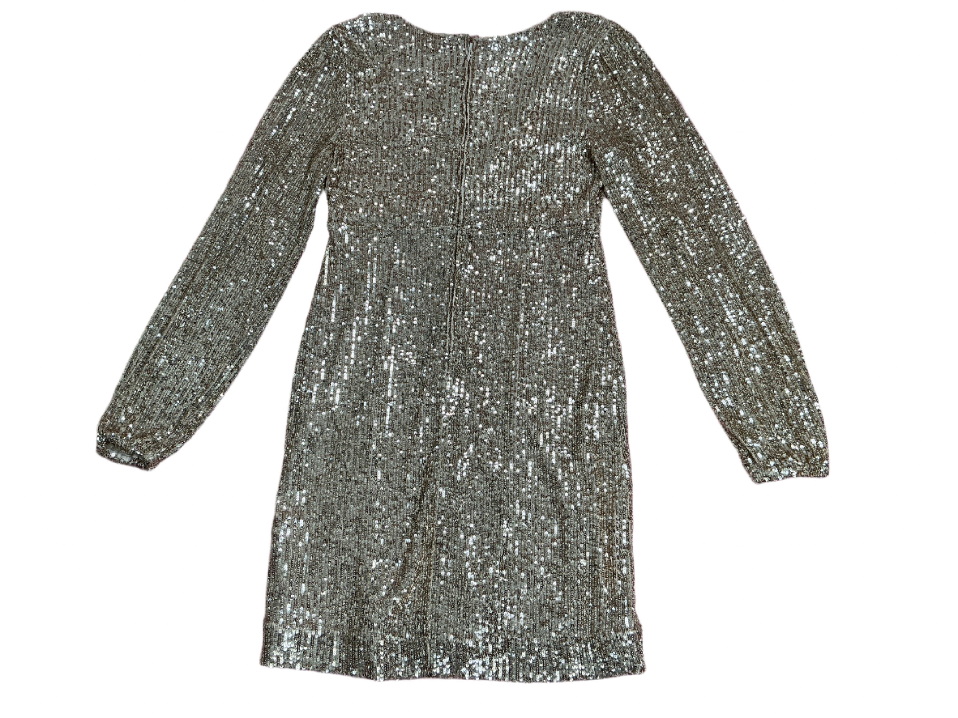 Lilly Pulitzer Reagan Long Sleeve Dress - Gold Metallic Treasure Box Sequin - Size - 2